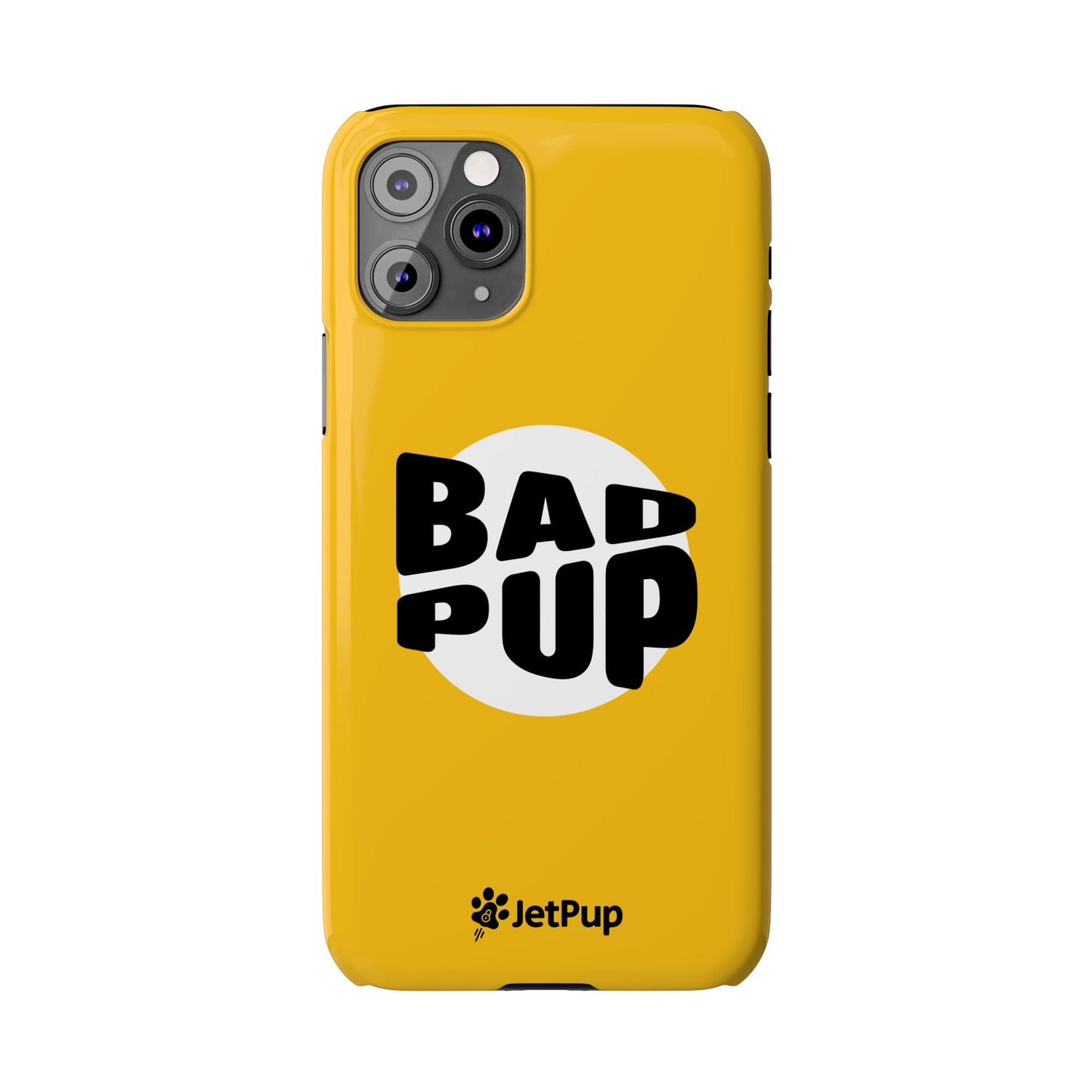Bad Pup Slim iPhone Cases - Yellow