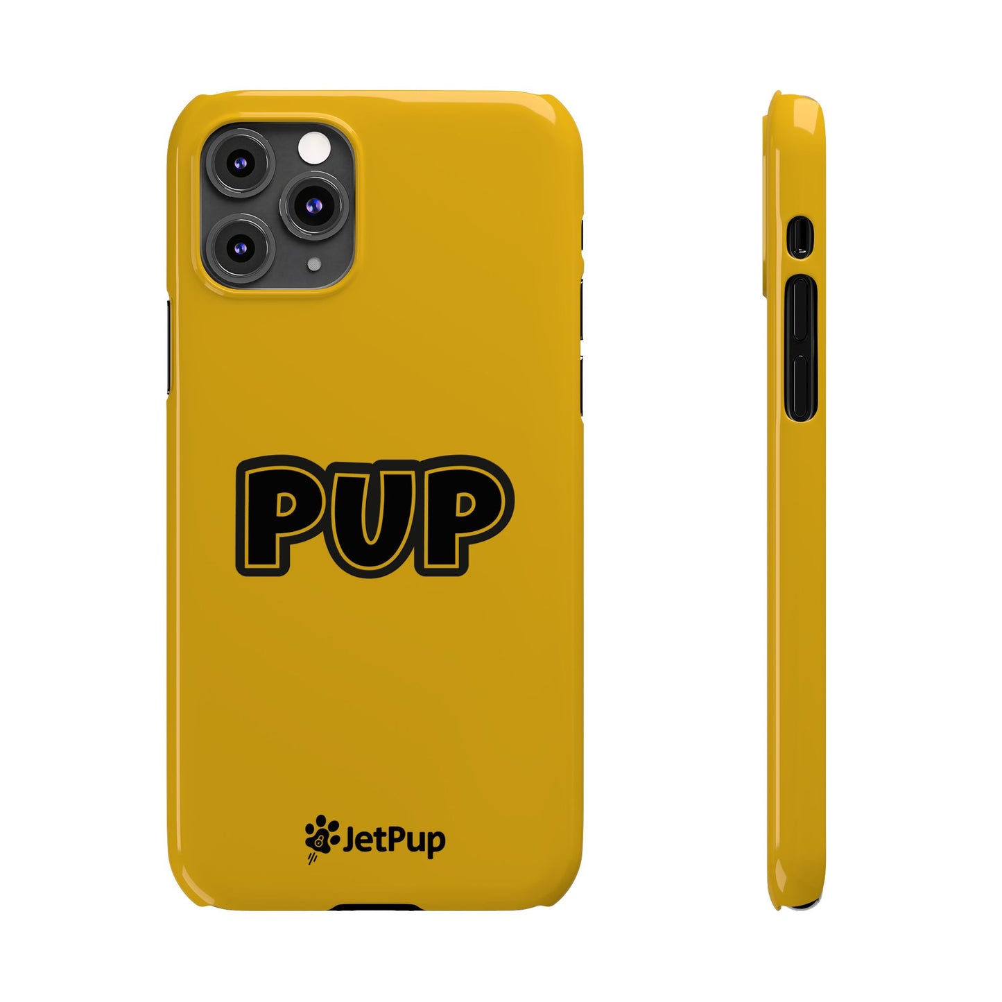Pup Slim iPhone Cases - Yellow