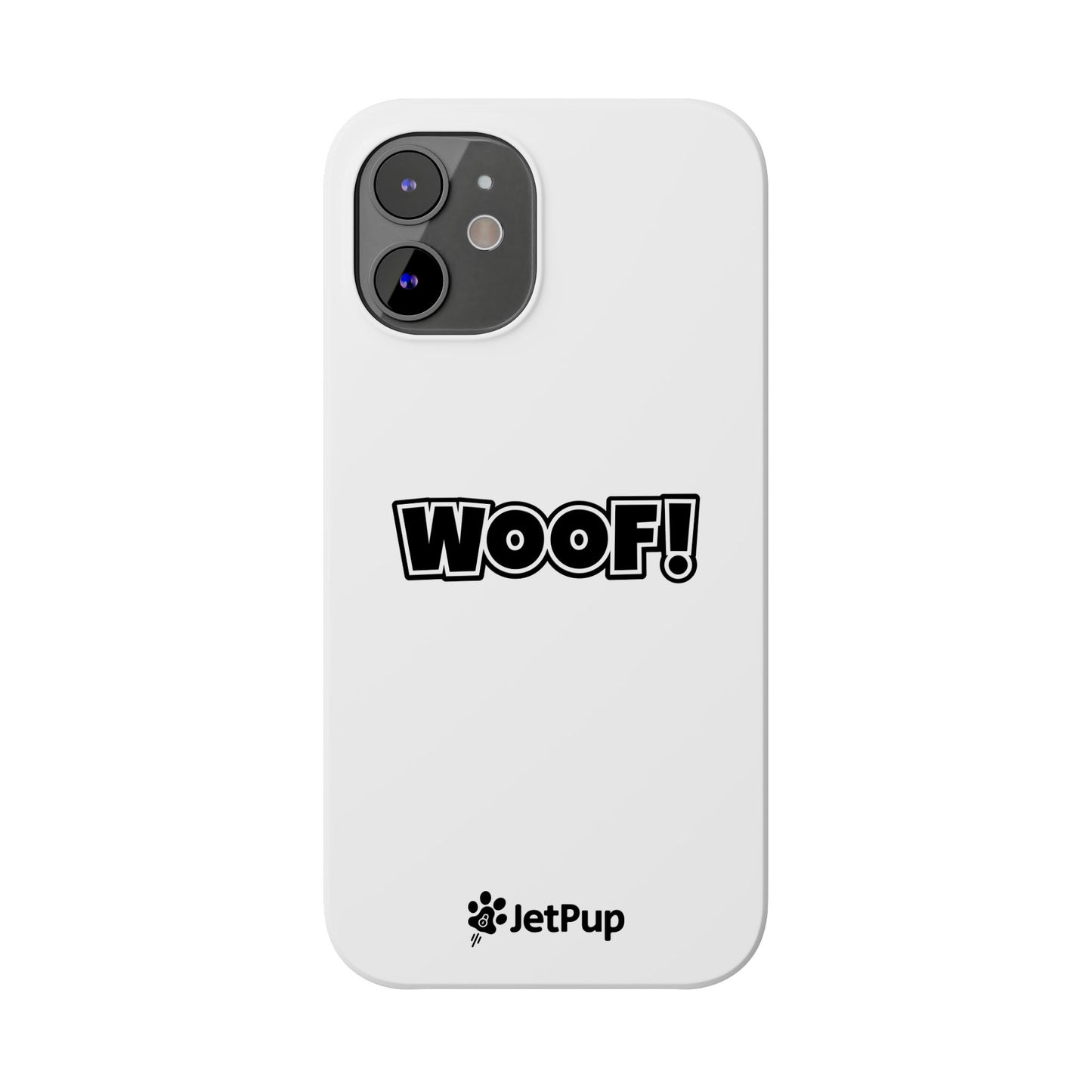 Woof Slim iPhone Cases - White