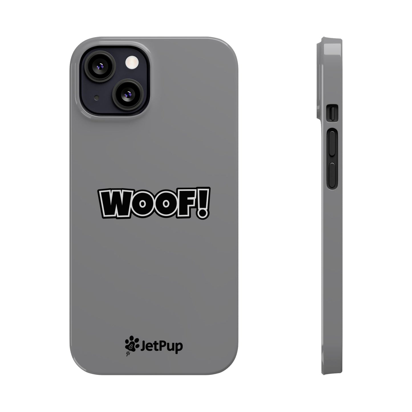 Woof Slim iPhone Cases - Grey