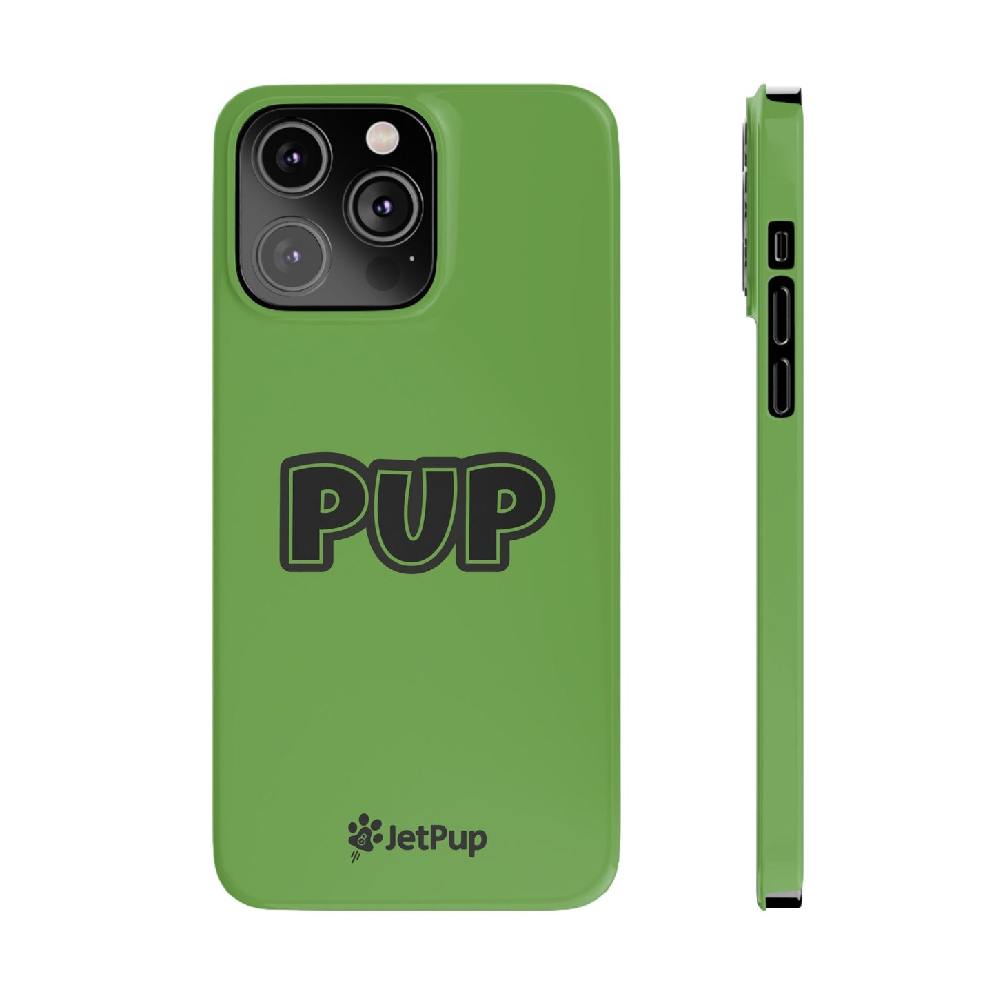 Pup Slim iPhone Cases - Green