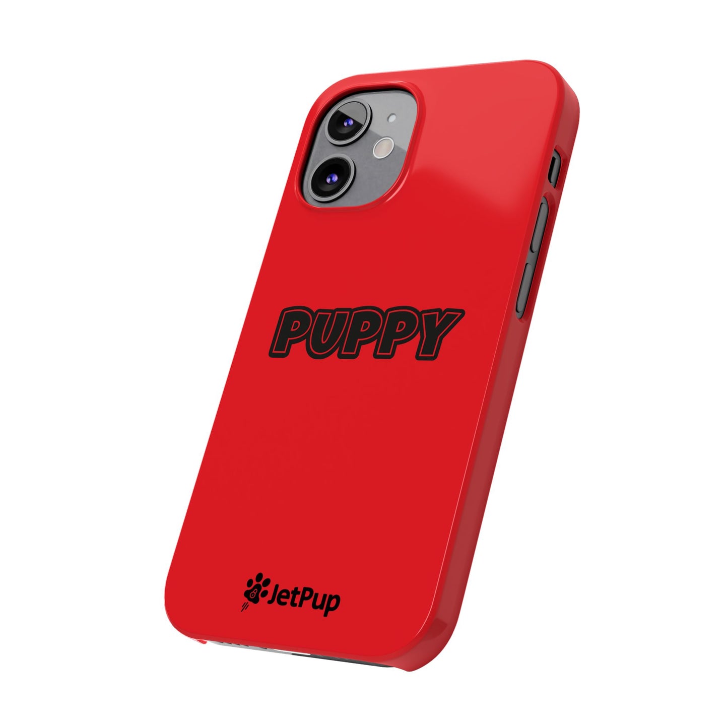 Puppy Slim iPhone Cases - Red