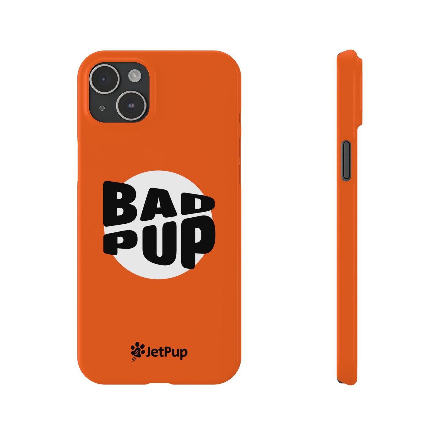 Bad Pup Slim iPhone Cases - Orange