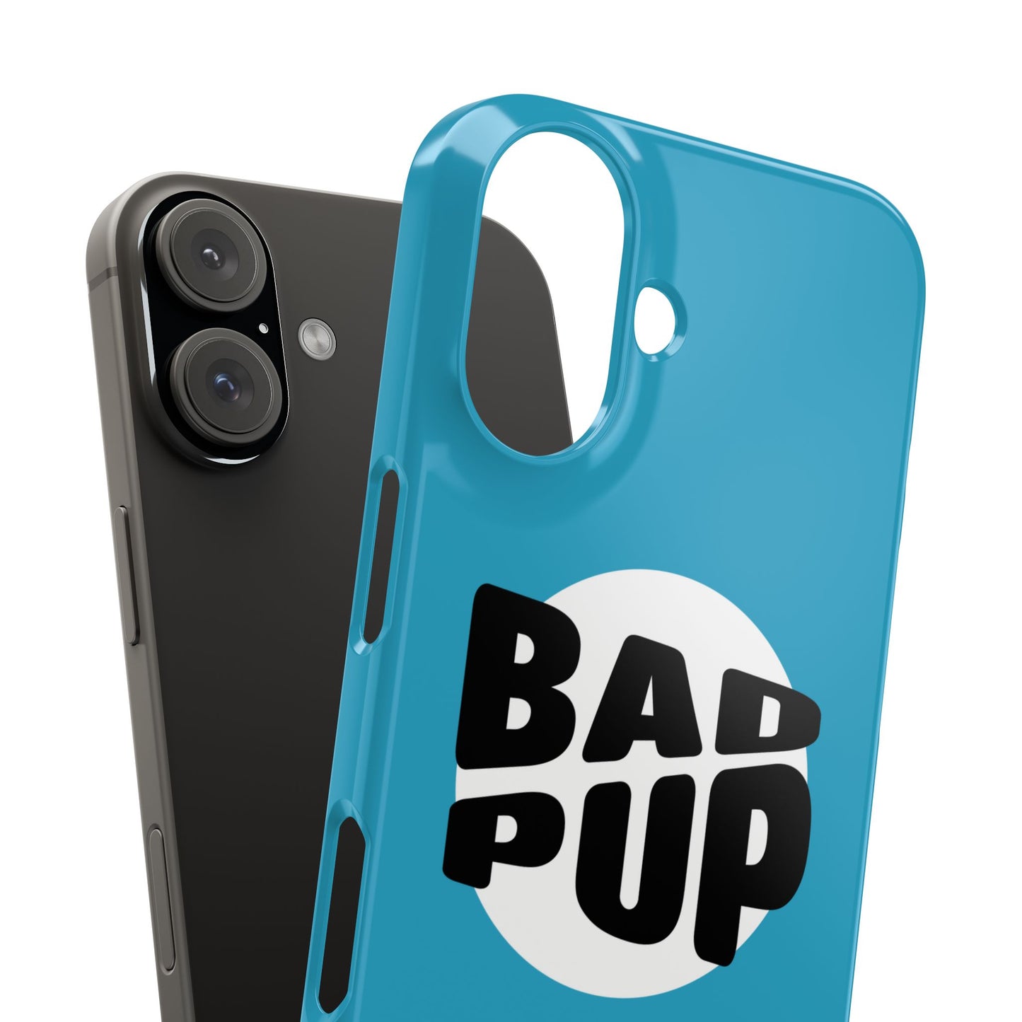Bad Pup Slim iPhone Cases - Turquoise
