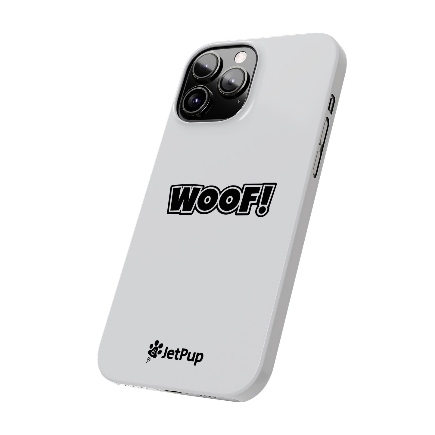 Woof Slim iPhone Cases - White