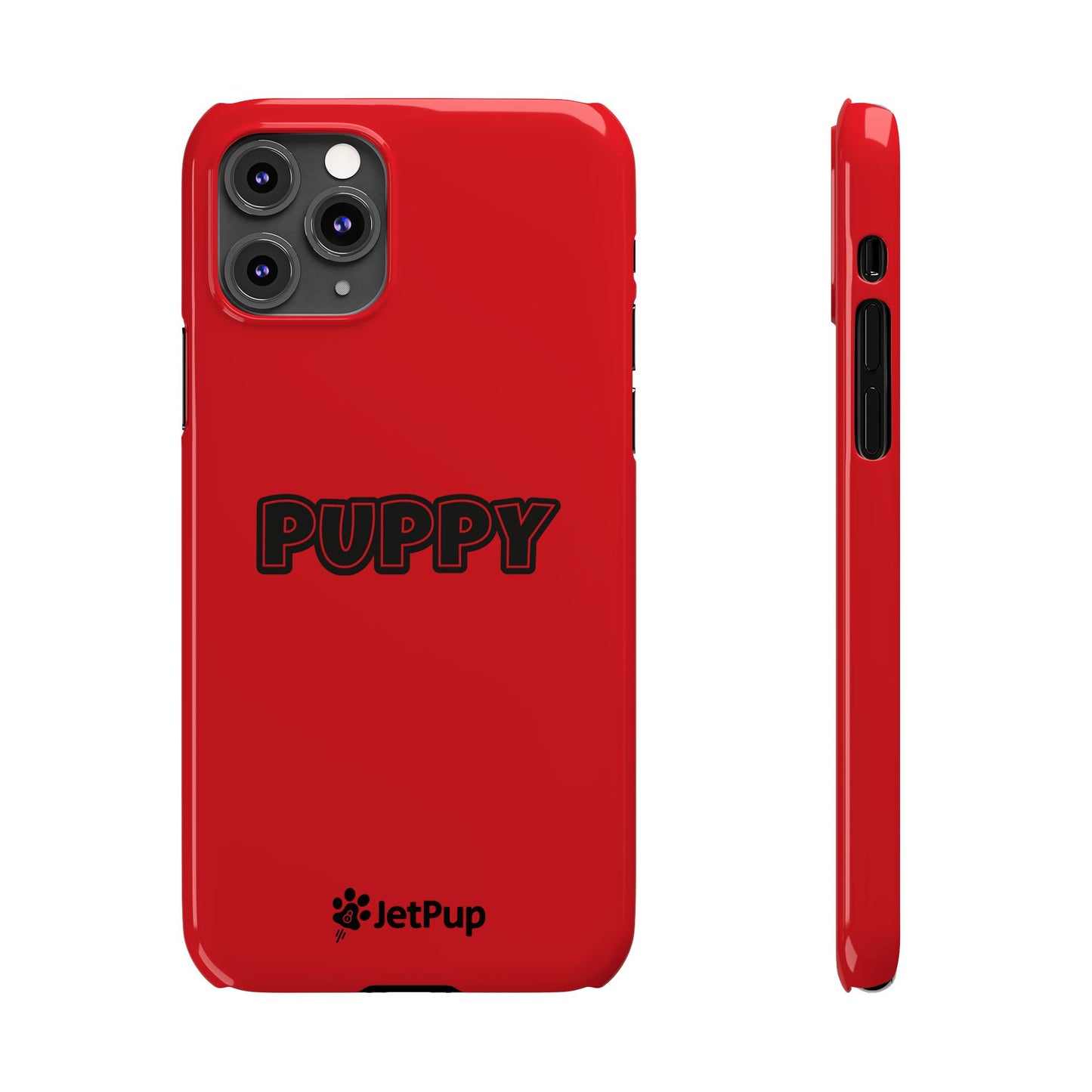 Puppy Slim iPhone Cases - Red