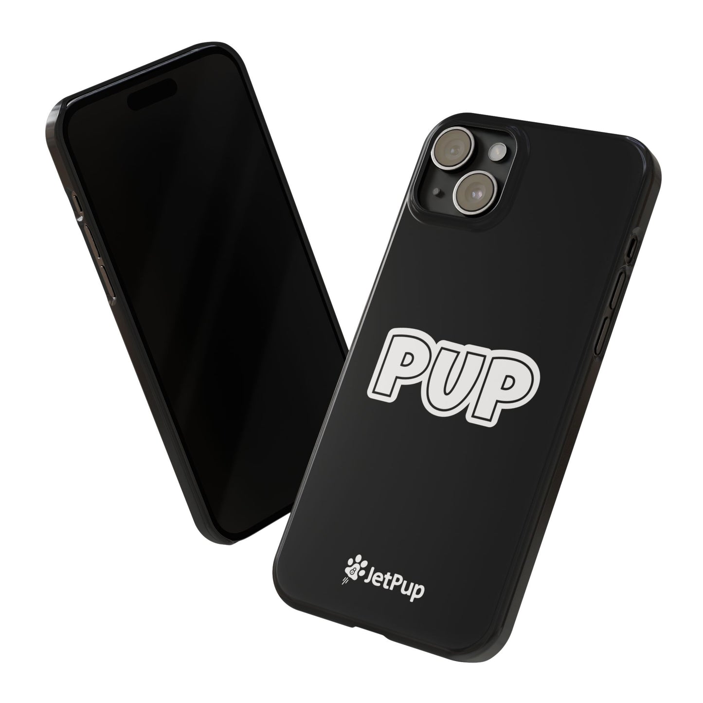Pup Slim iPhone Cases - Black