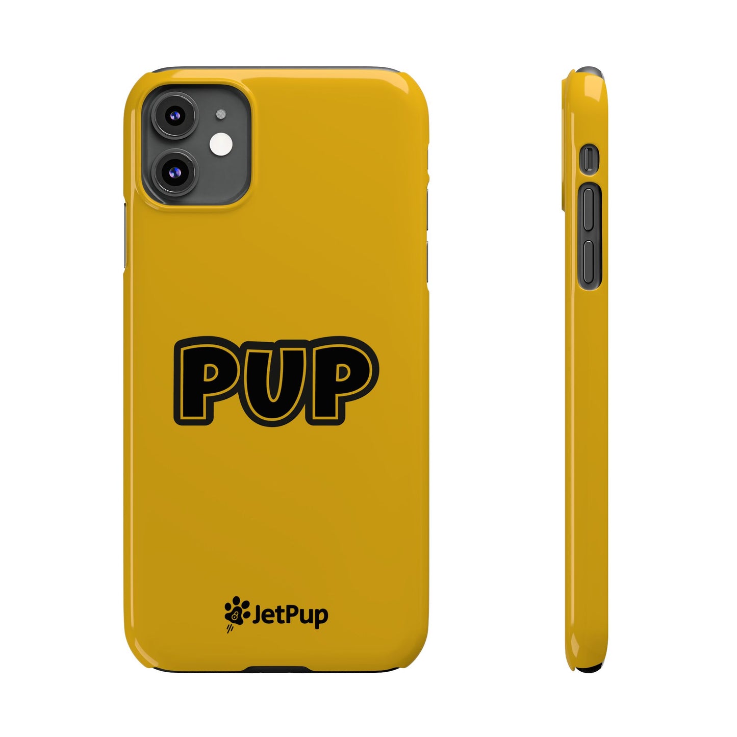 Pup Slim iPhone Cases - Yellow