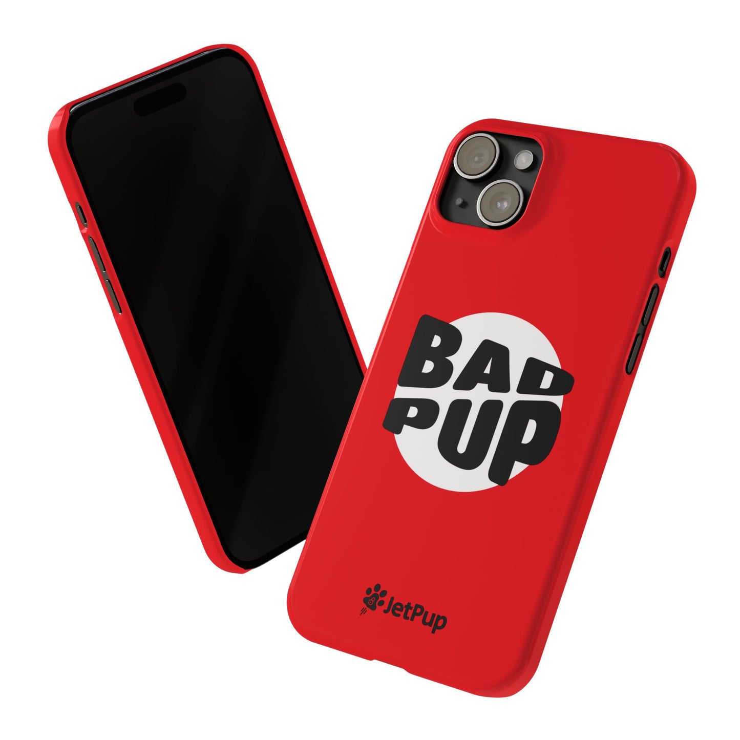 Bad Pup Slim iPhone Cases - Red