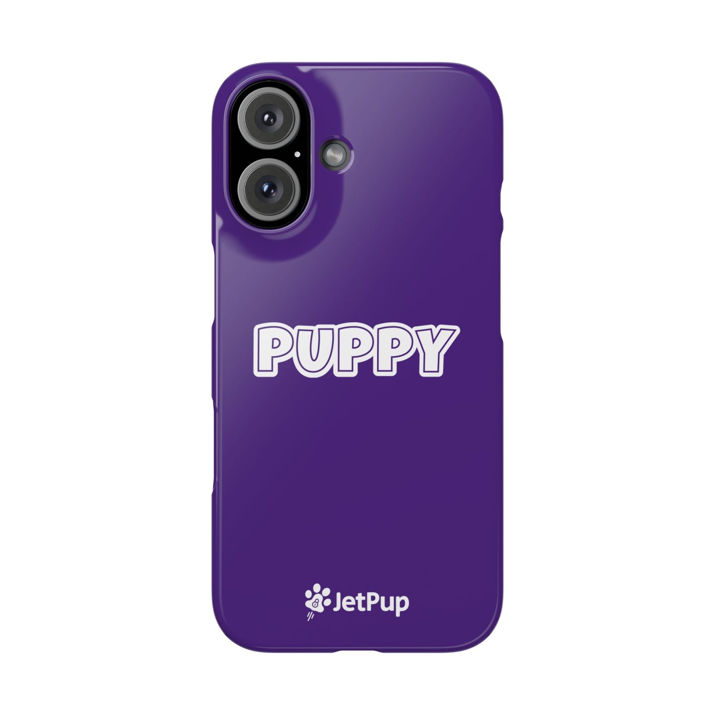 Puppy Slim iPhone Cases - Purple
