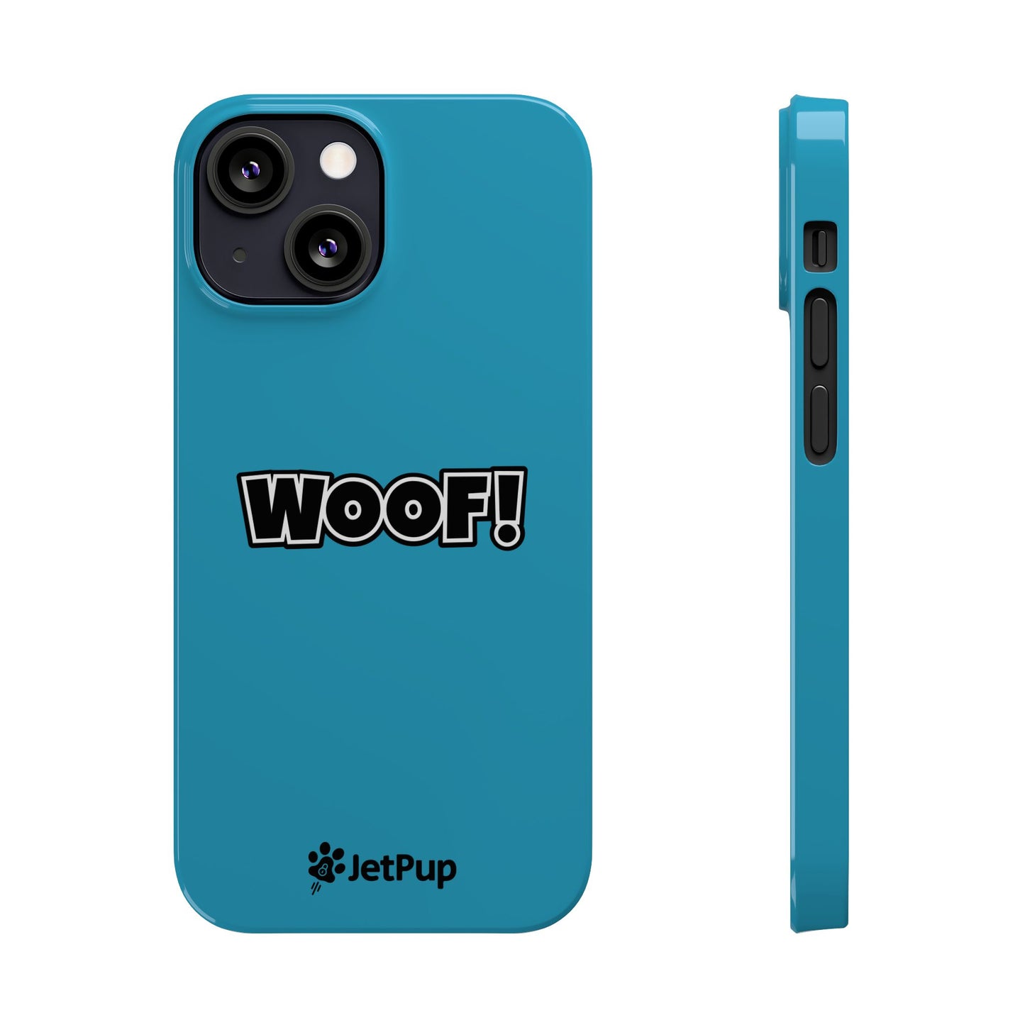 Woof Slim iPhone Cases -Turquoise