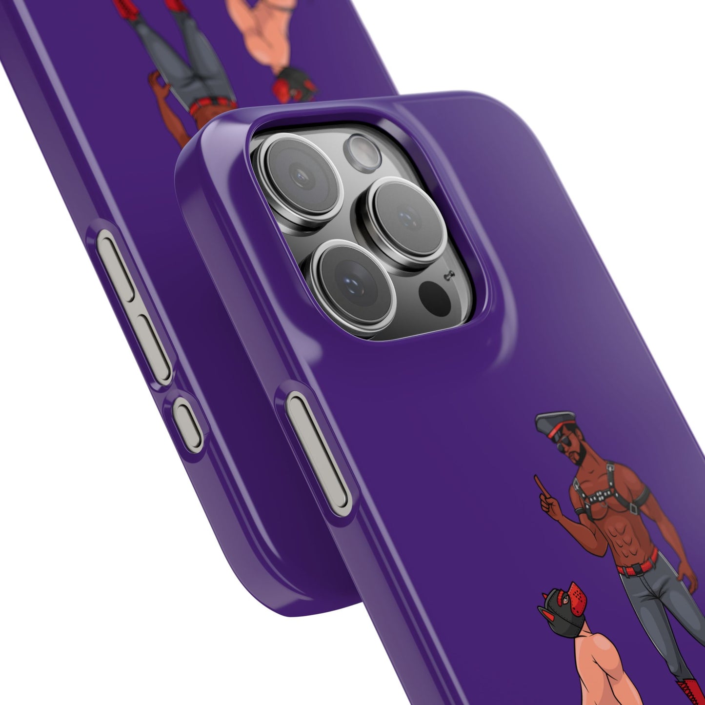 Sir & Pup Hood Slim iPhone Cases - Purple