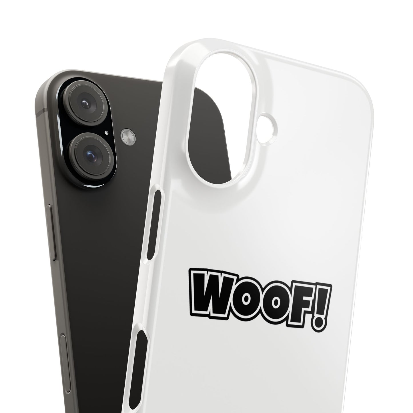 Woof Slim iPhone Cases - White