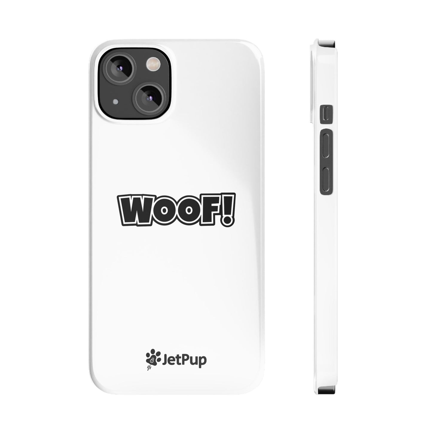 Woof Slim iPhone Cases - White