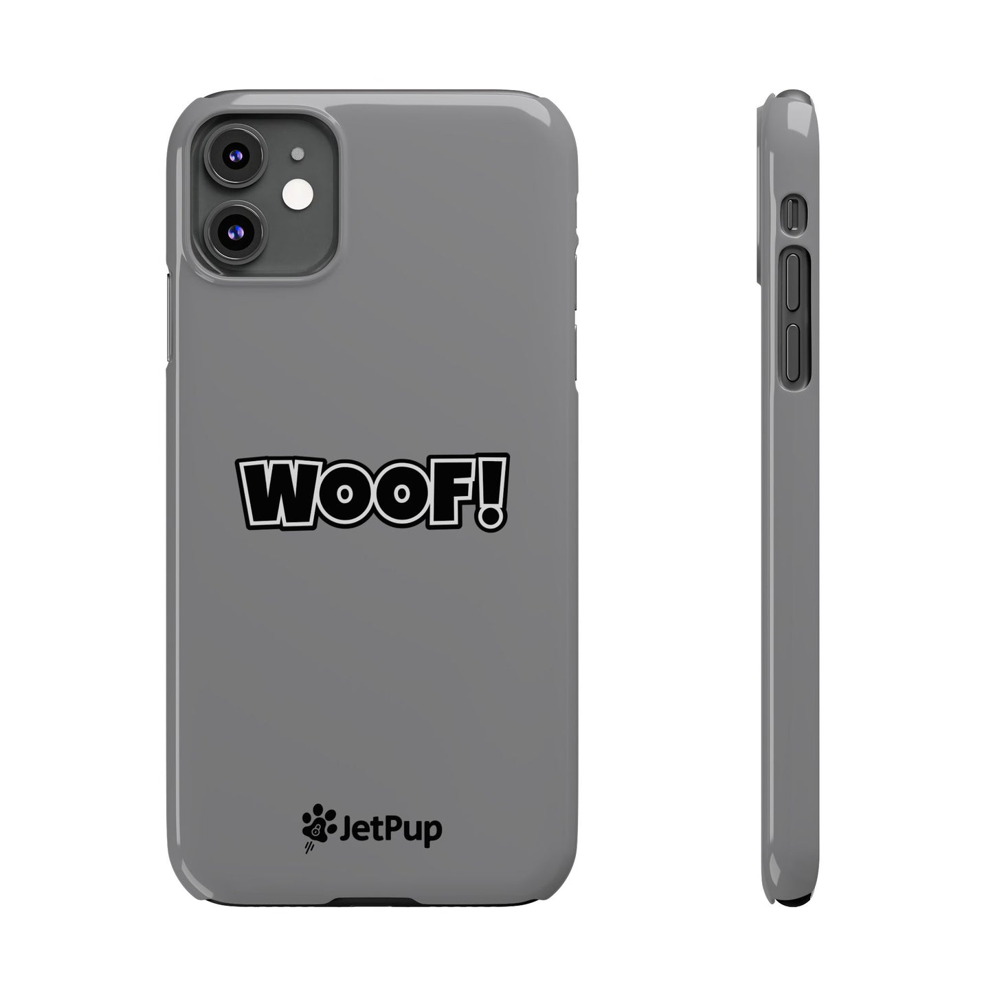 Woof Slim iPhone Cases - Grey