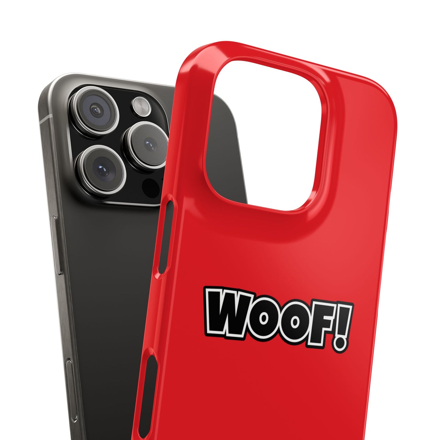 Woof Slim iPhone Cases - Red