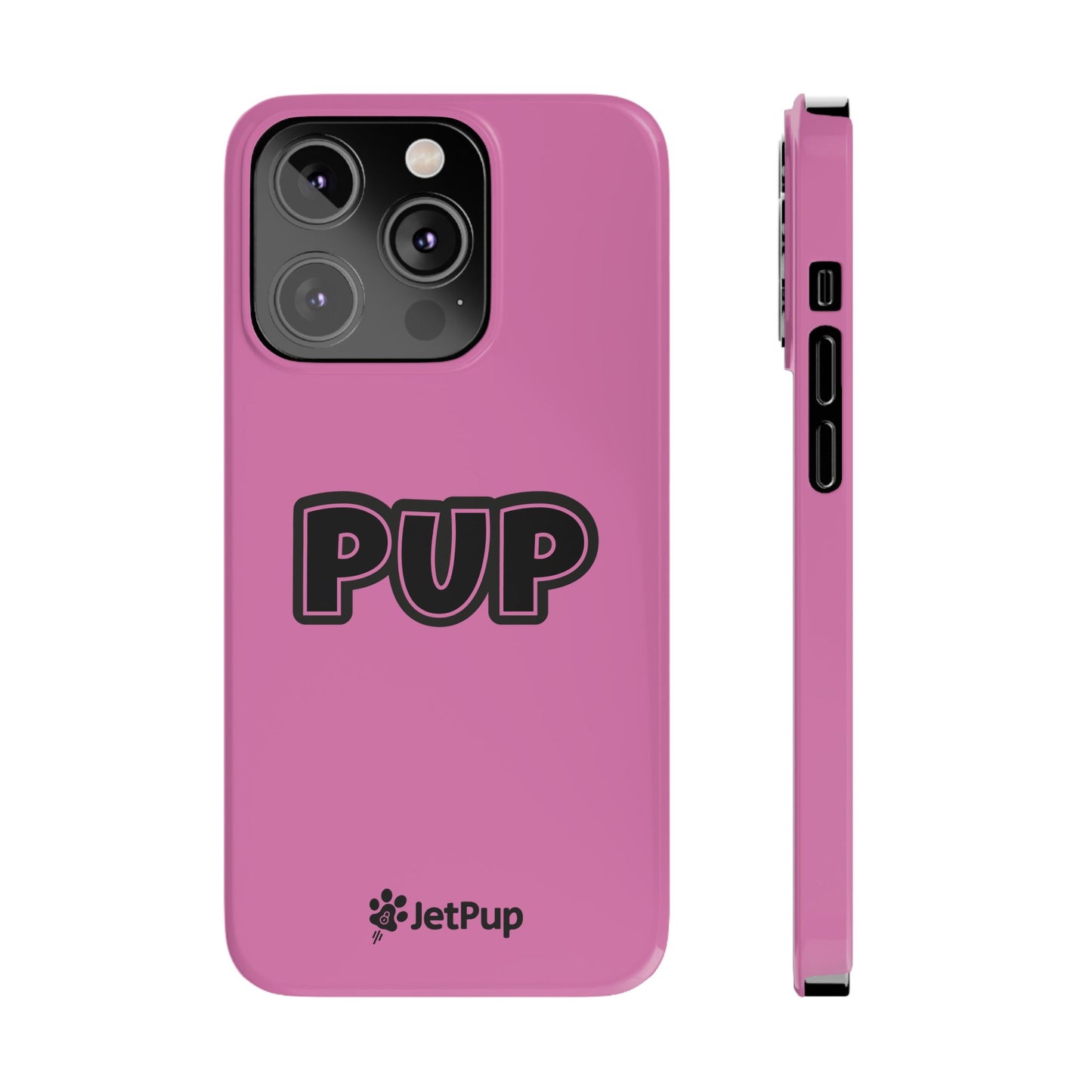 Pup Slim iPhone Cases - Pink