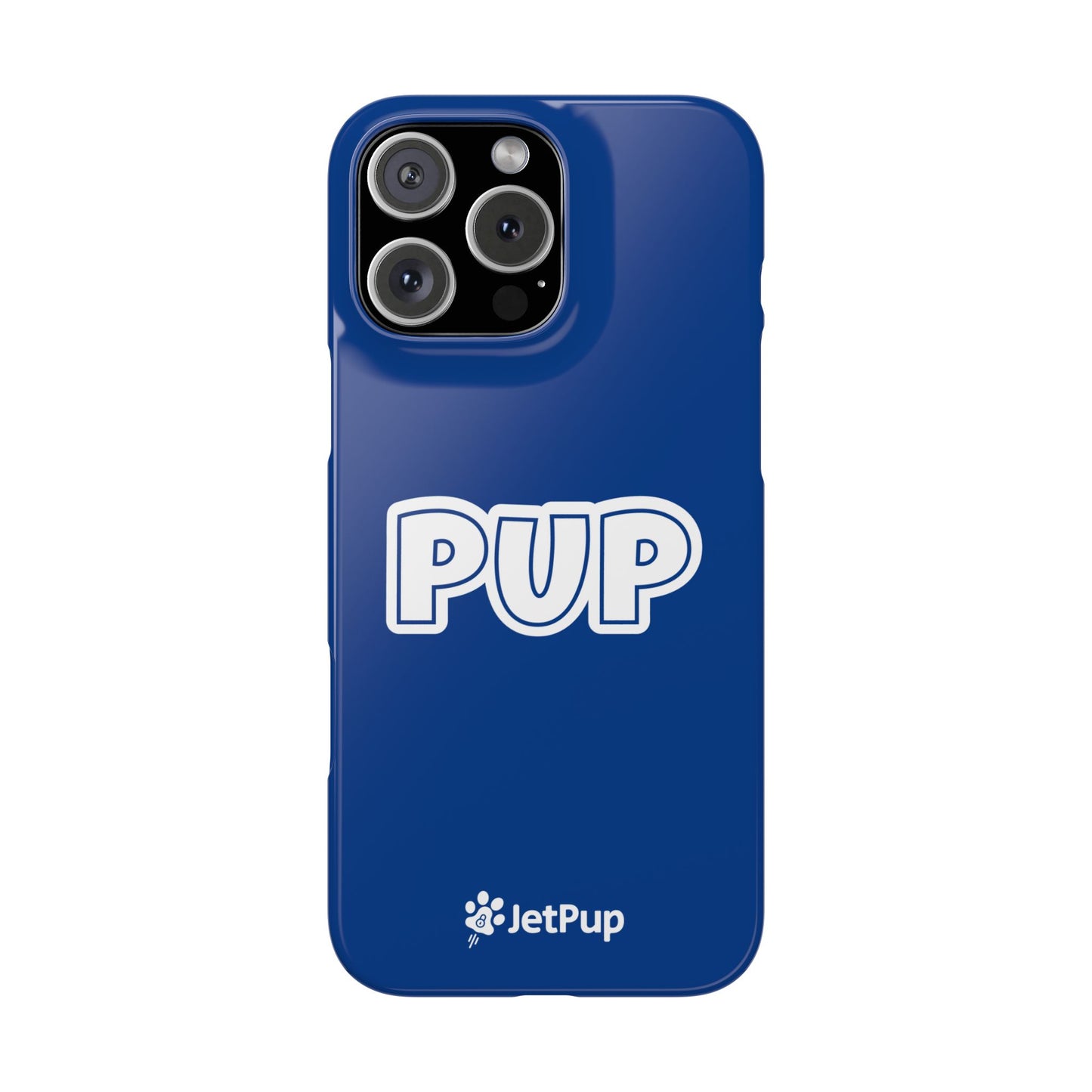 Pup Slim iPhone Cases - Blue