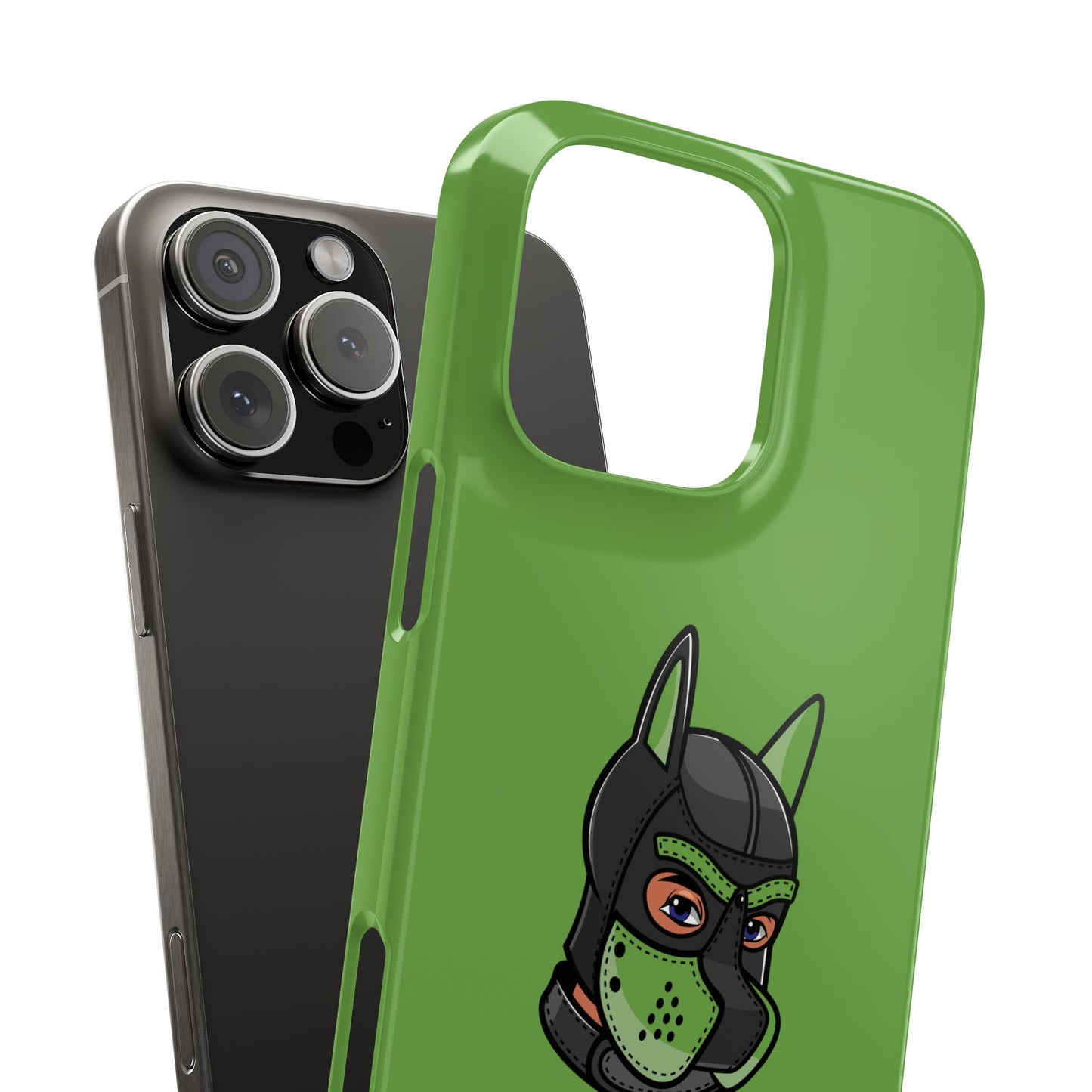 Pup Hood Slim iPhone Cases - Green