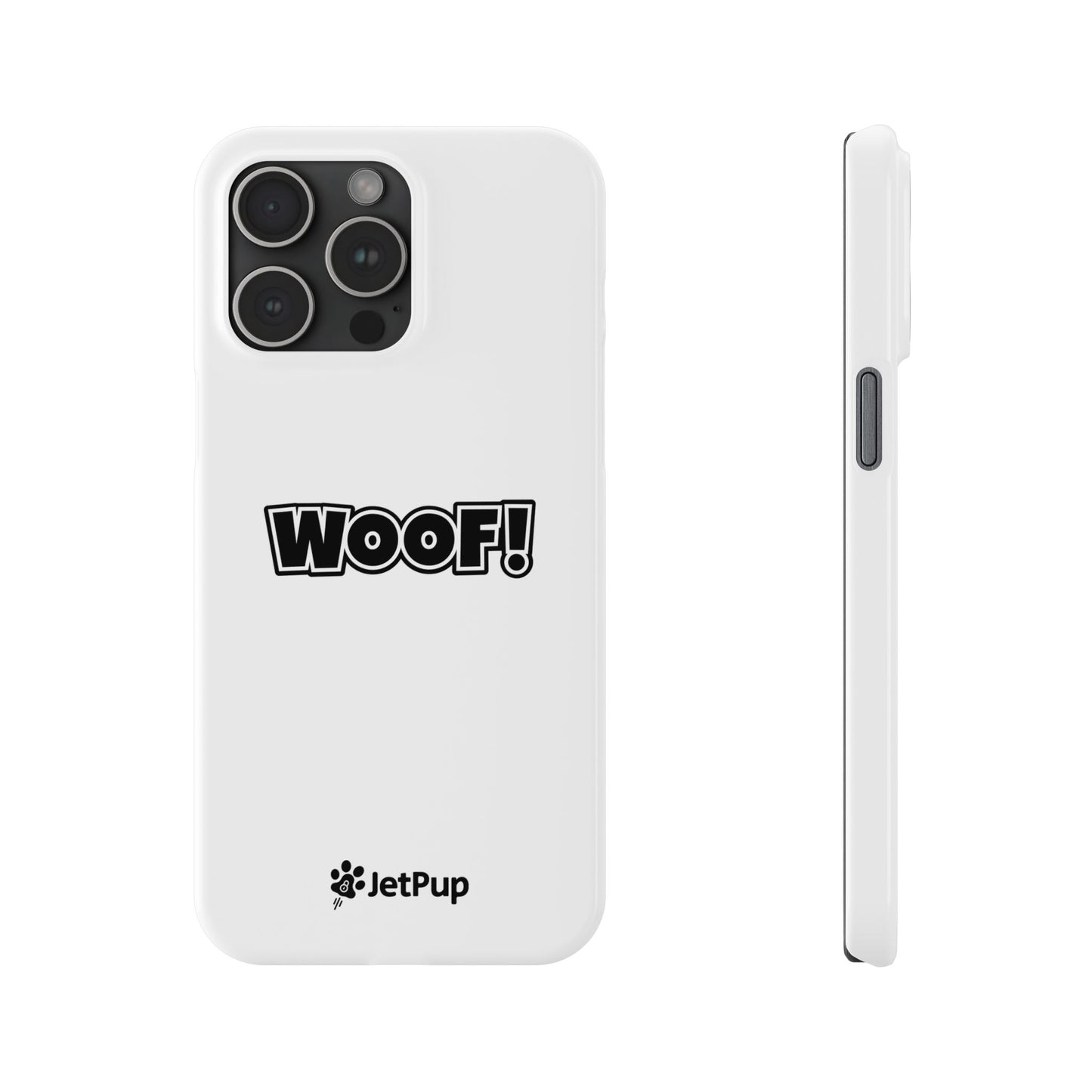 Woof Slim iPhone Cases - White
