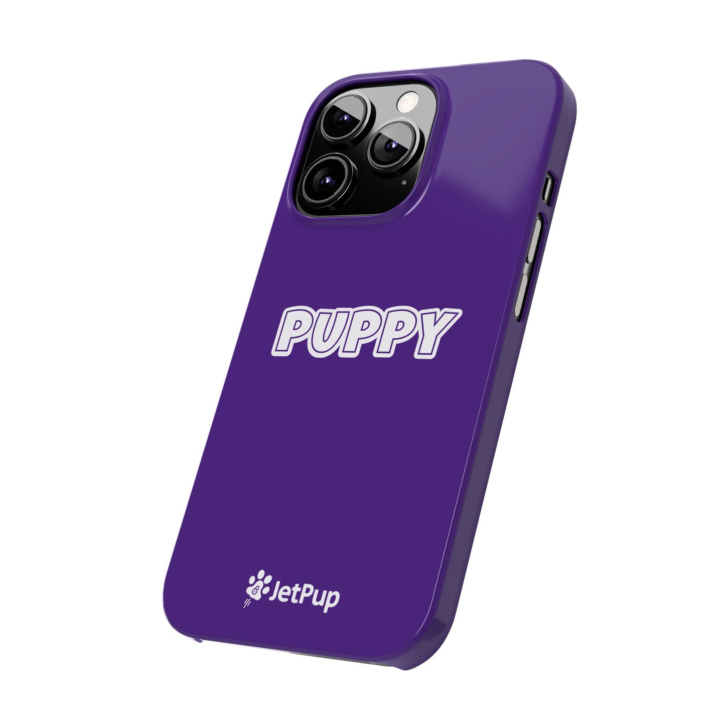 Puppy Slim iPhone Cases - Purple