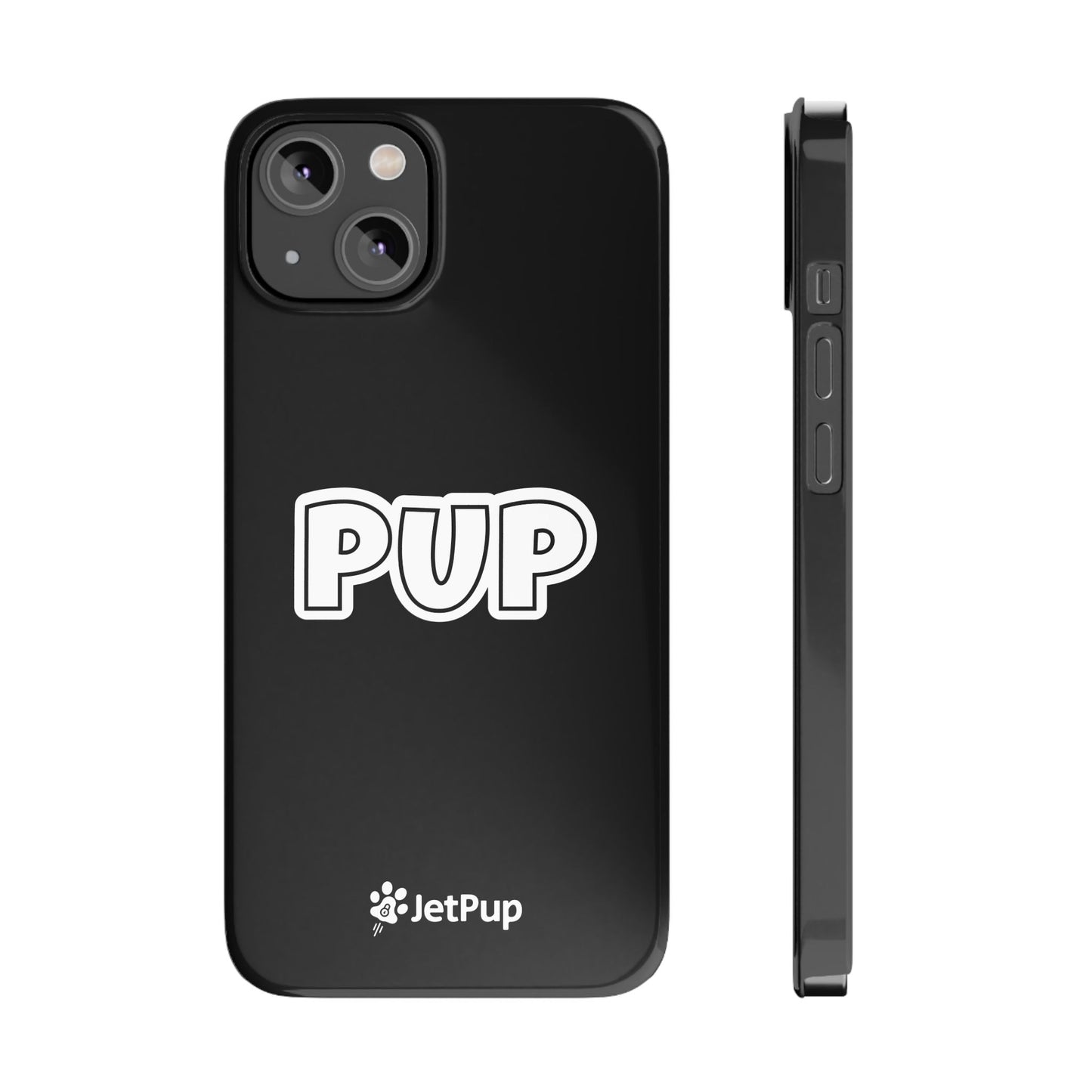 Pup Slim iPhone Cases - Black