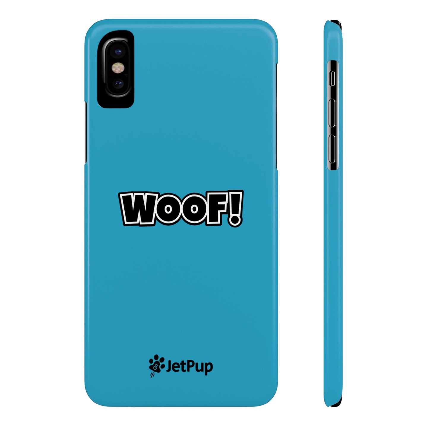 Woof Slim iPhone Cases -Turquoise