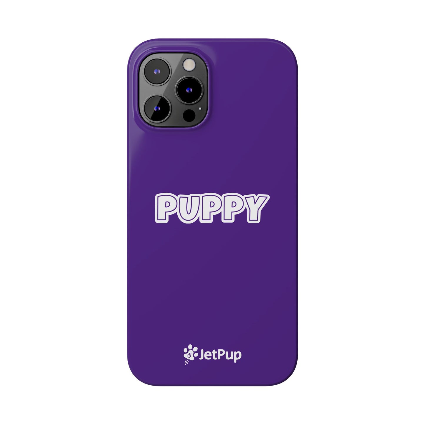Puppy Slim iPhone Cases - Purple