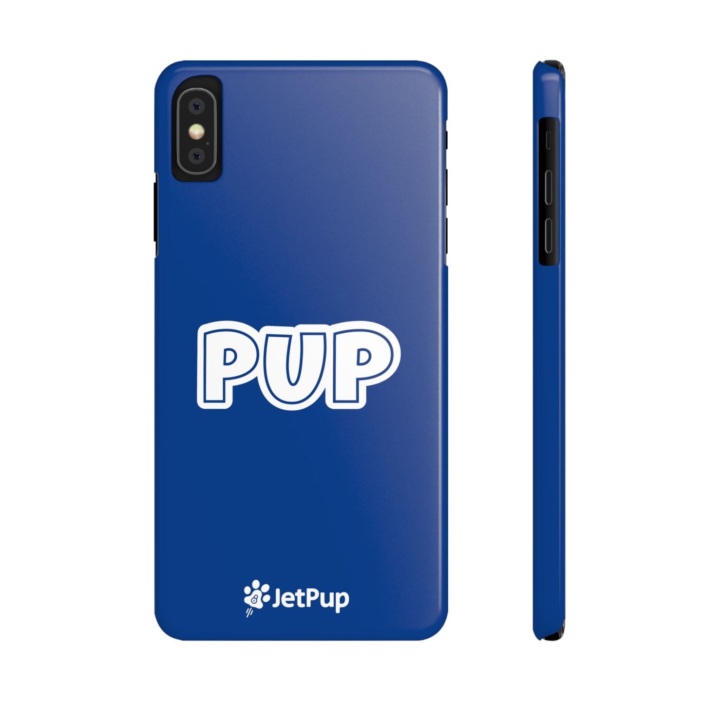 Pup Slim iPhone Cases - Blue
