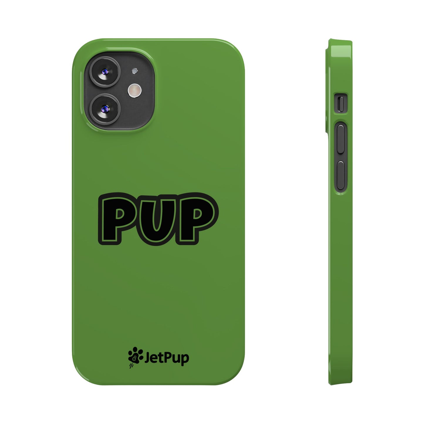 Pup Slim iPhone Cases - Green