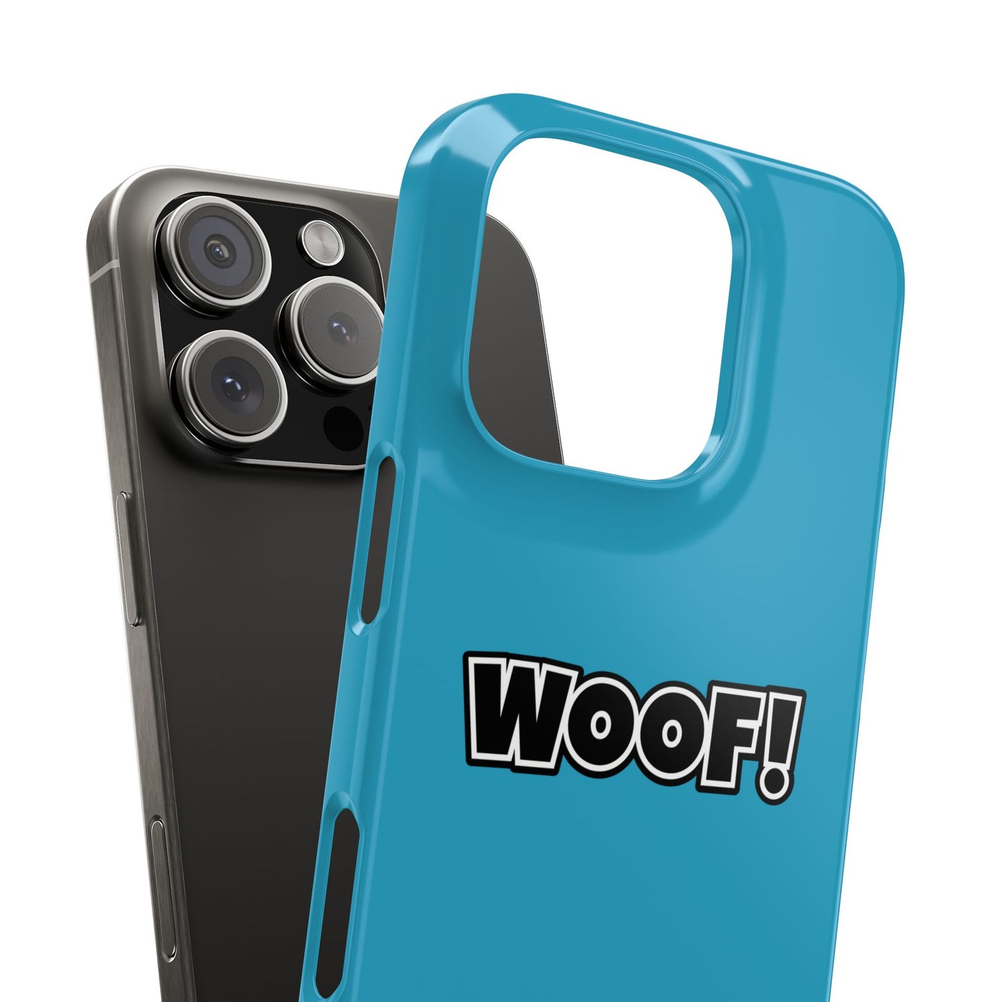 Woof Slim iPhone Cases -Turquoise