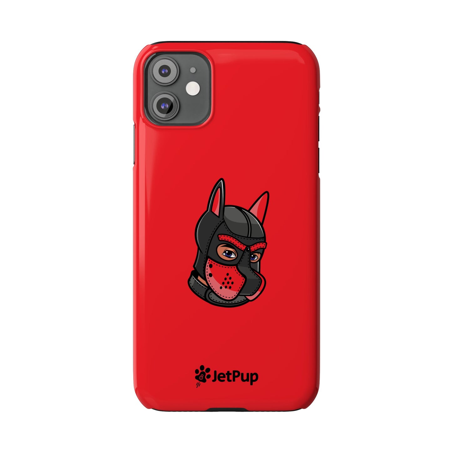 Pup Hood Slim iPhone Cases - Red