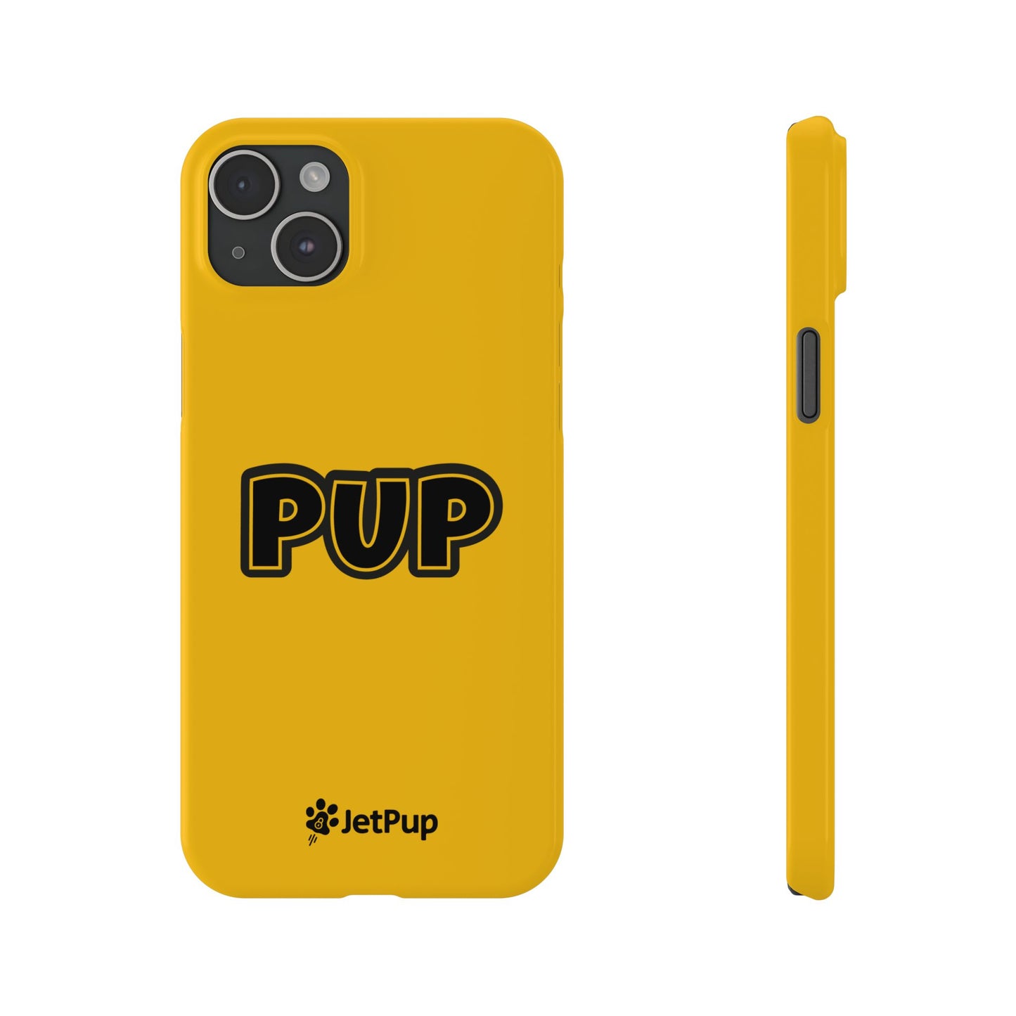 Pup Slim iPhone Cases - Yellow