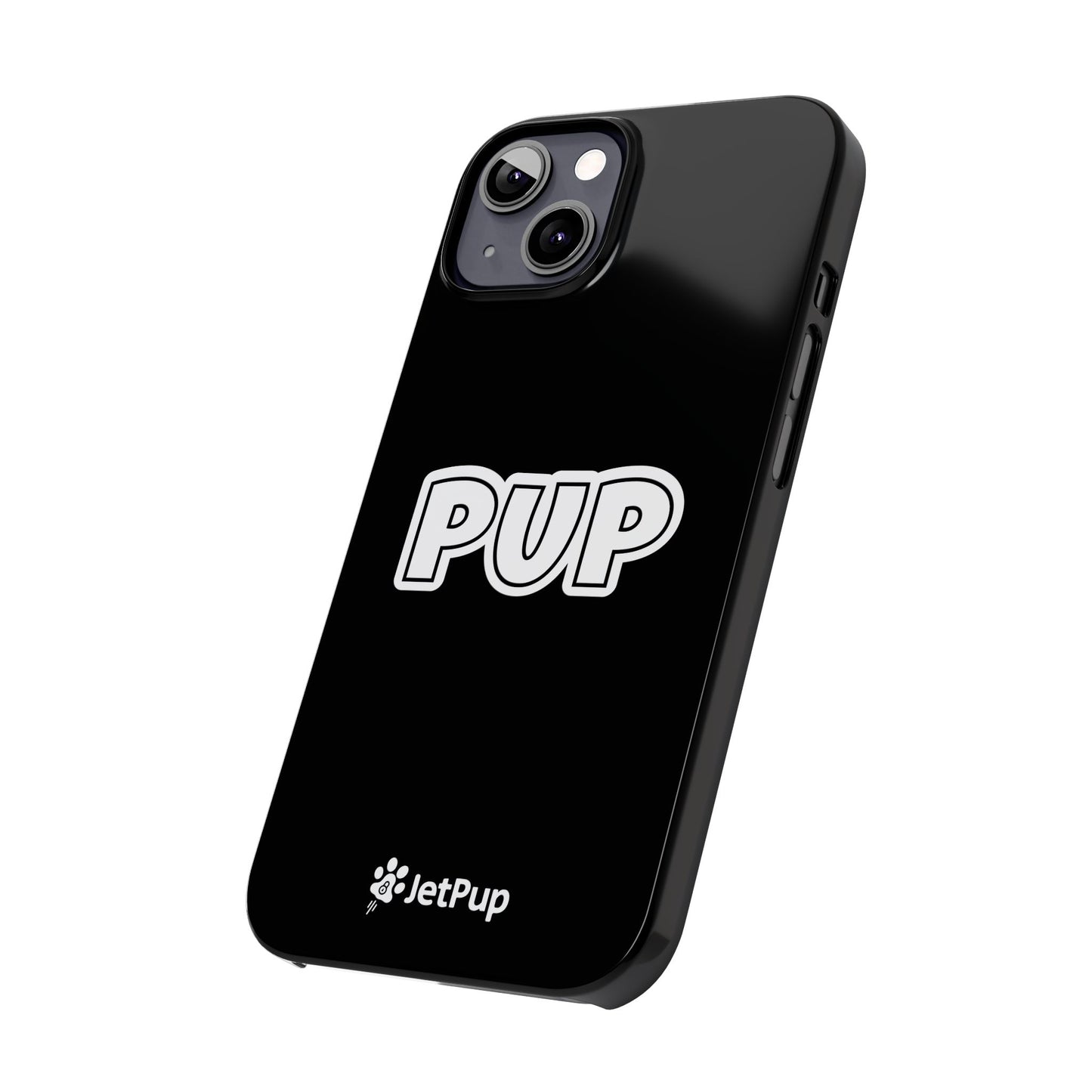 Pup Slim iPhone Cases - Black