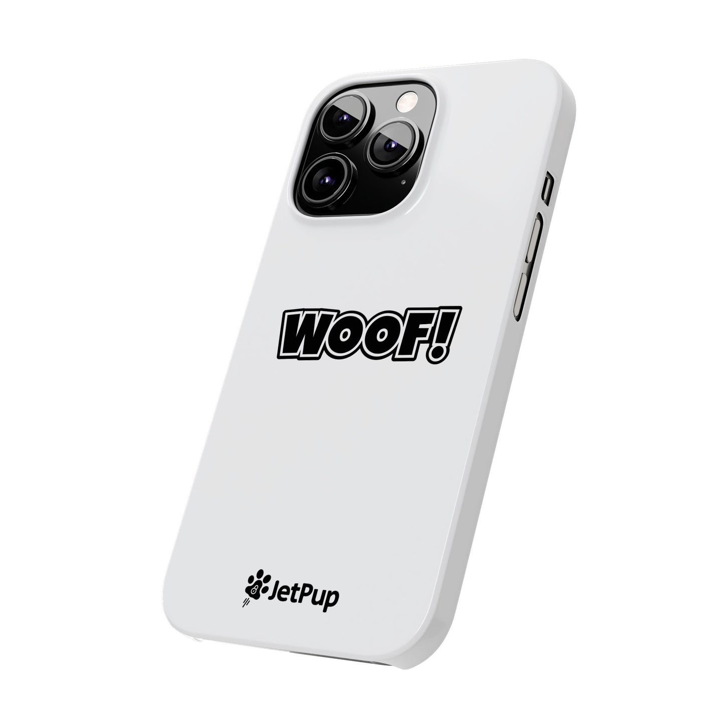 Woof Slim iPhone Cases - White