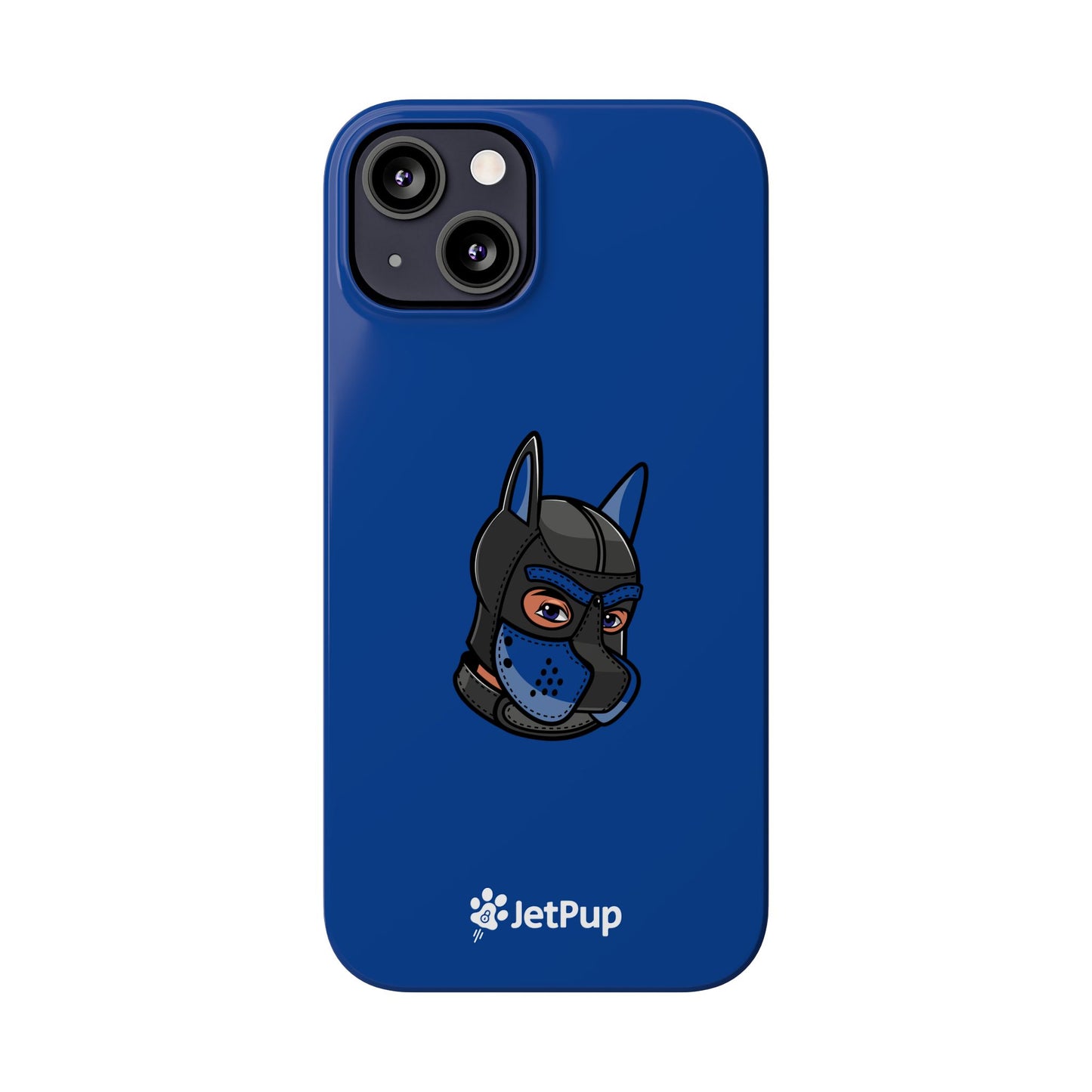 Pup Hood Slim iPhone Cases - Blue