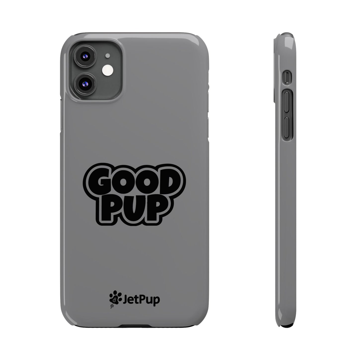 Good Pup Slim iPhone Cases - Grey