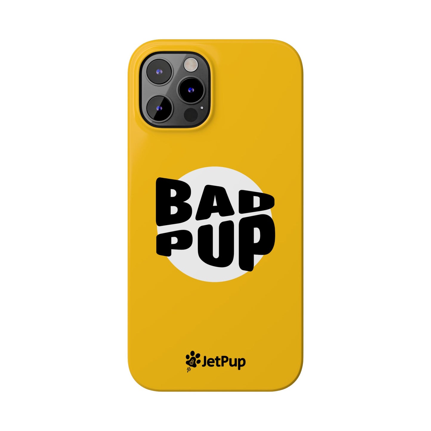 Bad Pup Slim iPhone Cases - Yellow