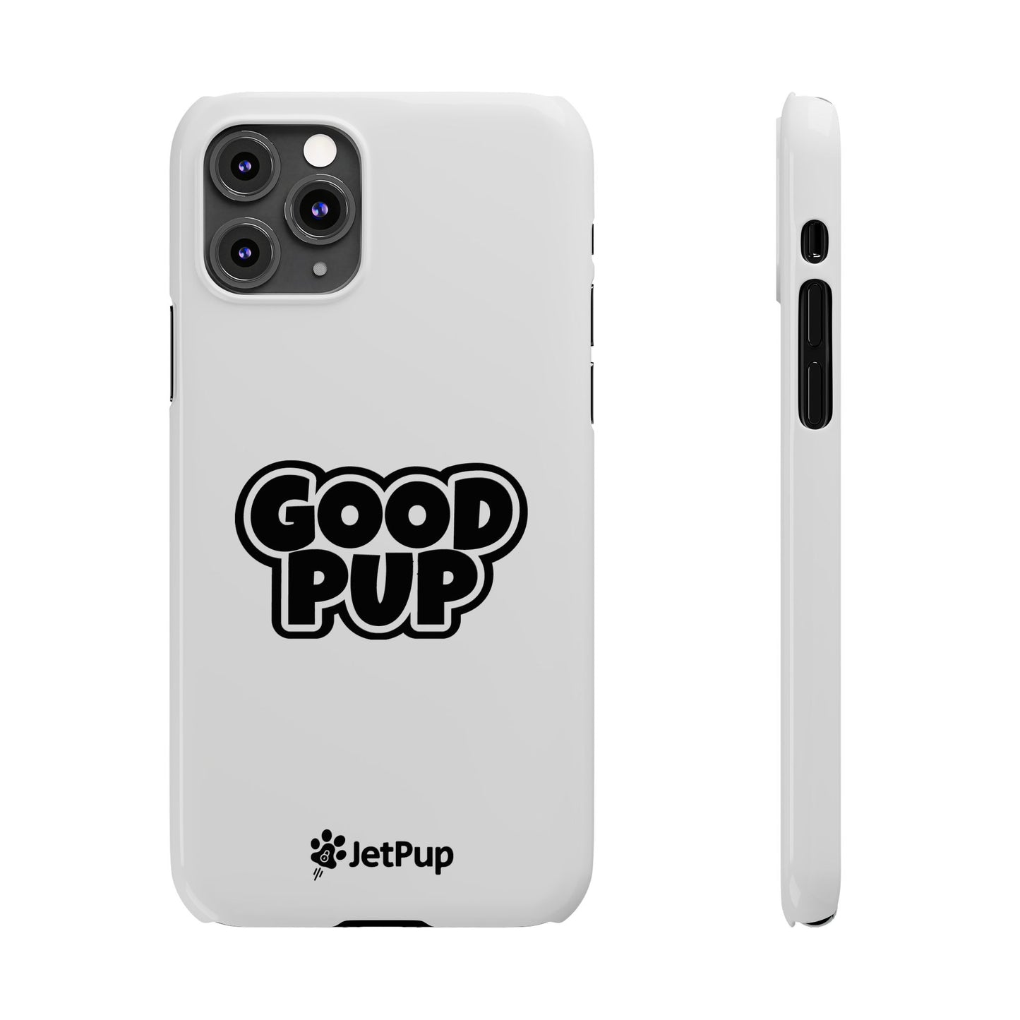 Good Pup Slim iPhone Cases - White