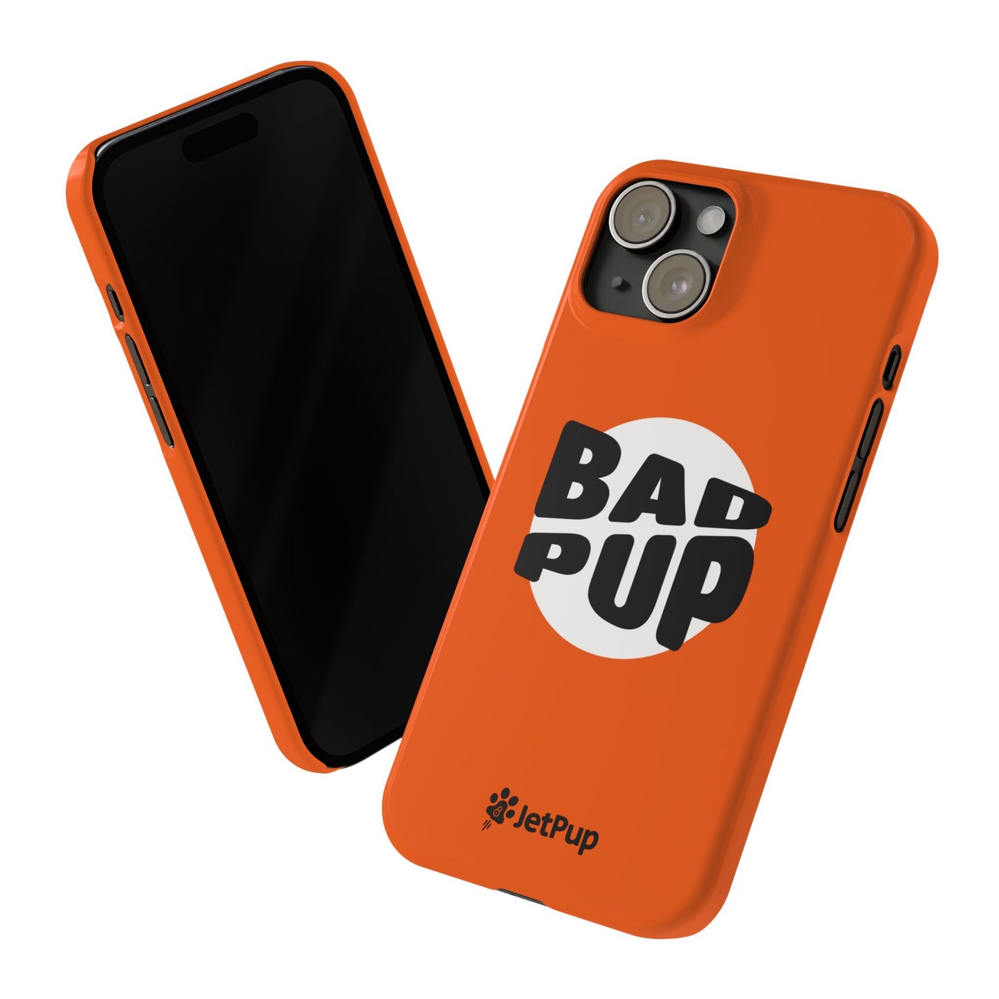 Bad Pup Slim iPhone Cases - Orange