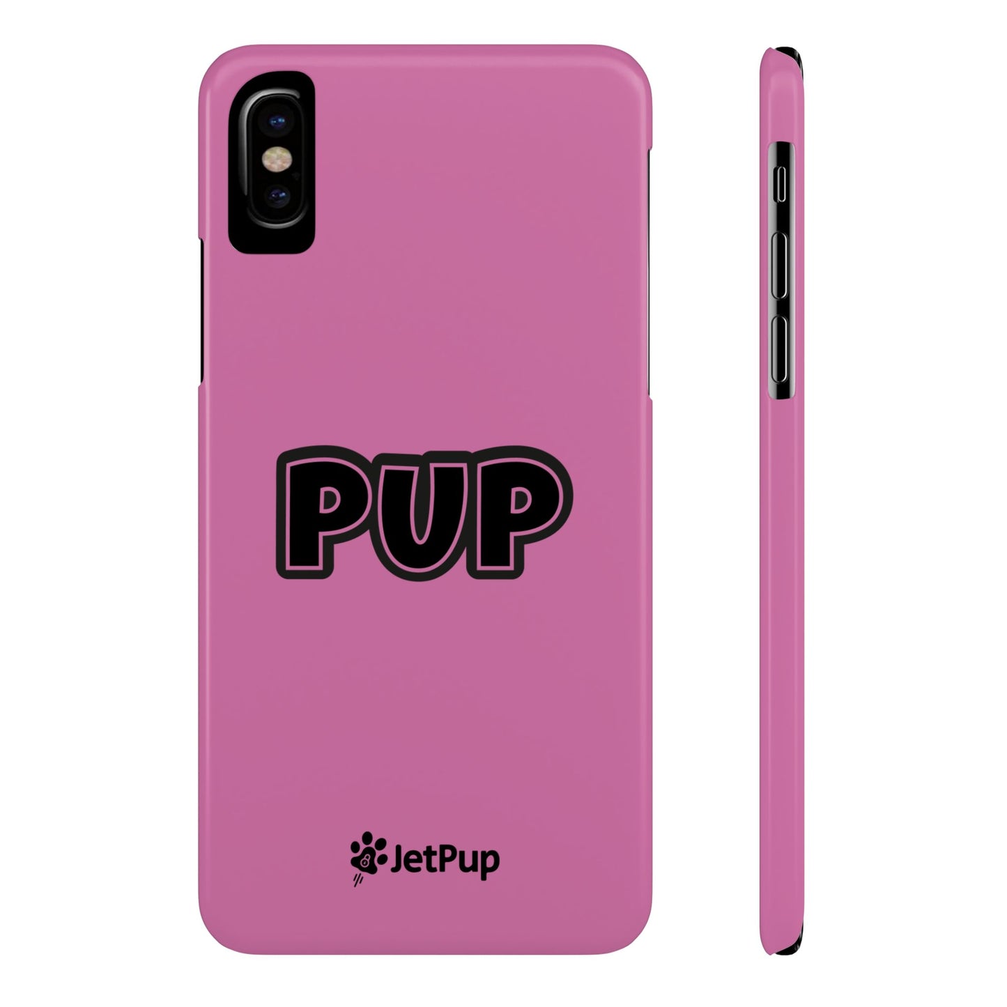 Pup Slim iPhone Cases - Pink