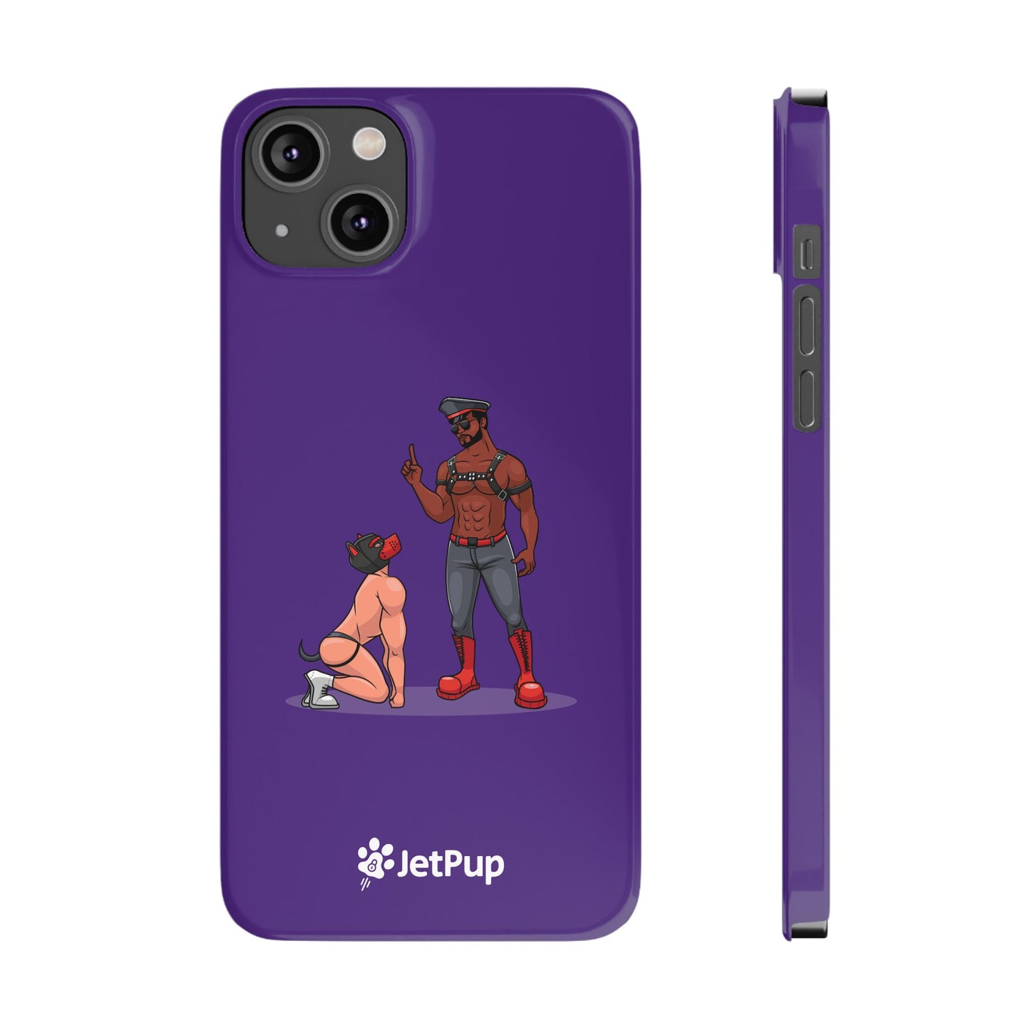 Sir & Pup Hood Slim iPhone Cases - Purple