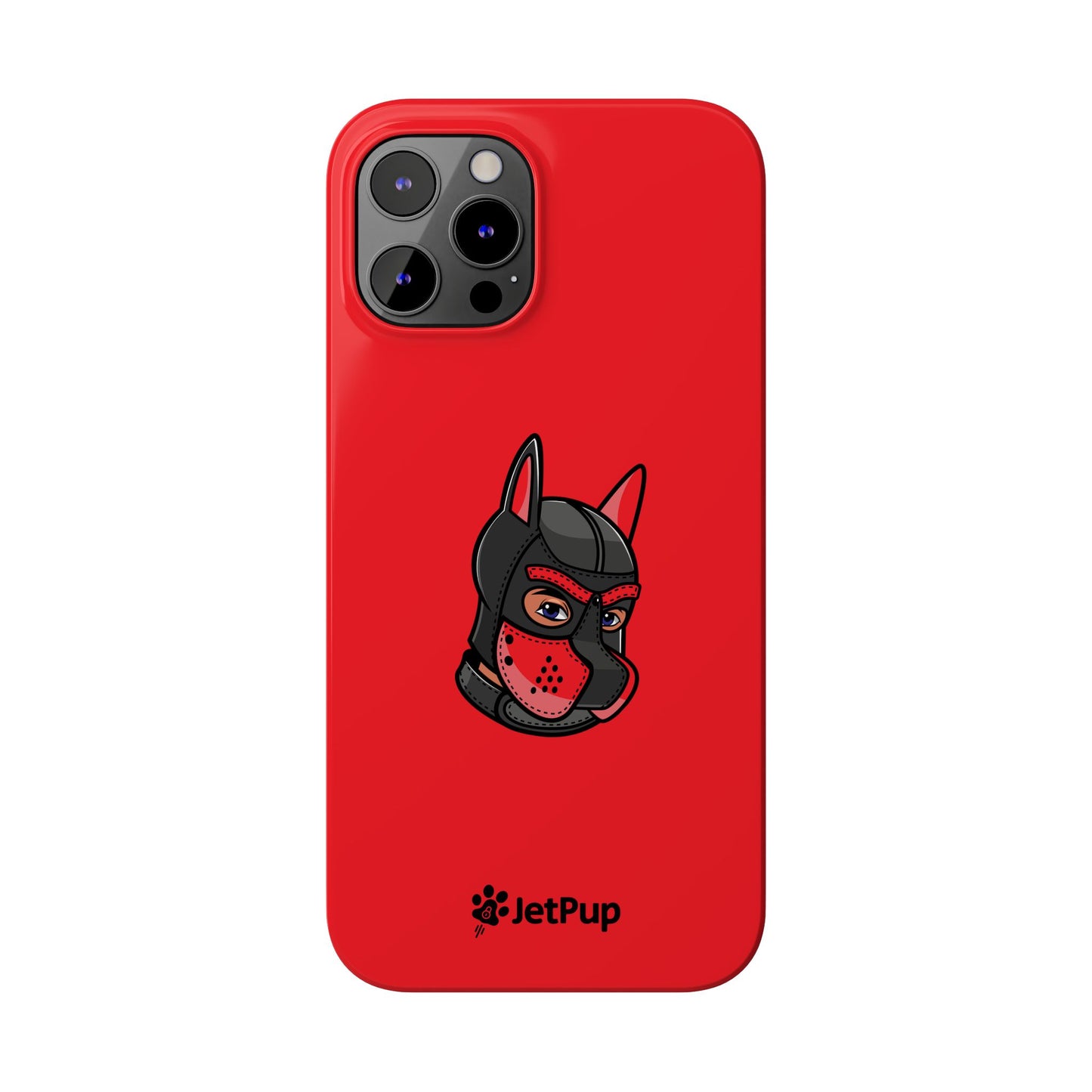 Pup Hood Slim iPhone Cases - Red