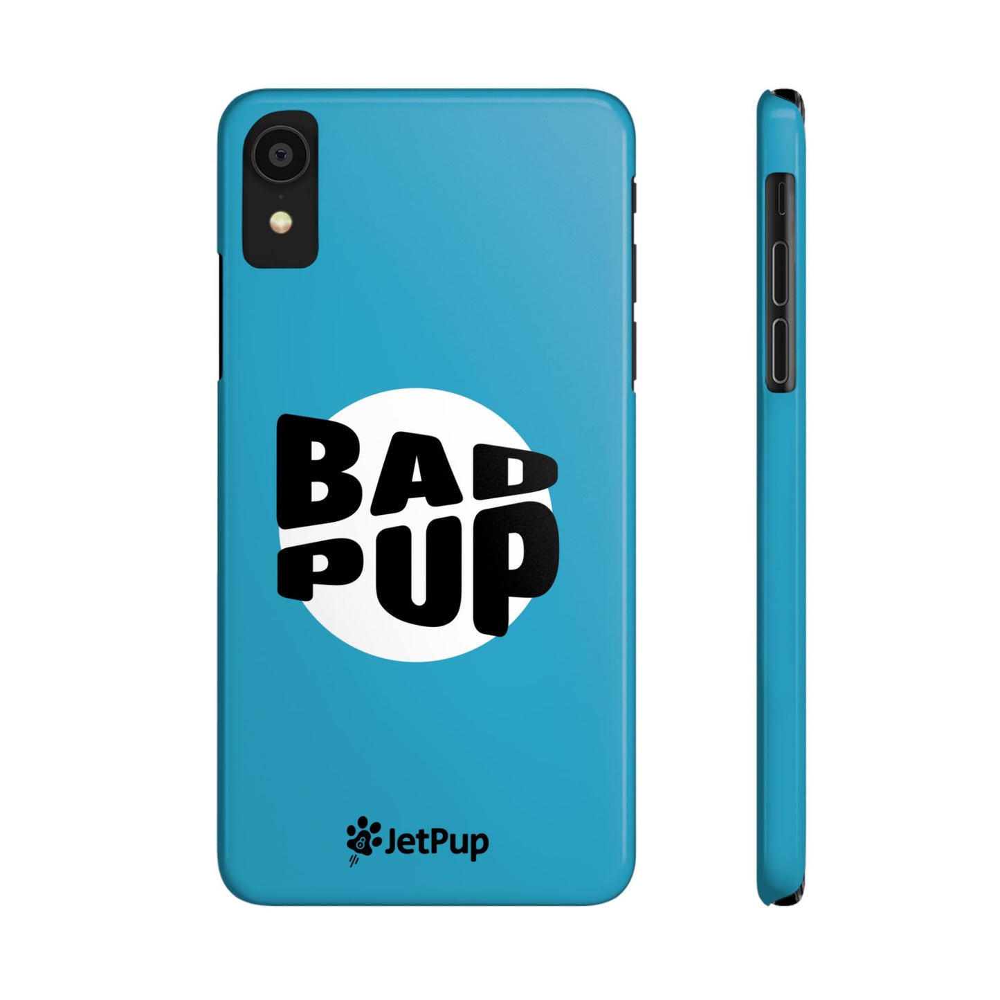 Bad Pup Slim iPhone Cases - Turquoise