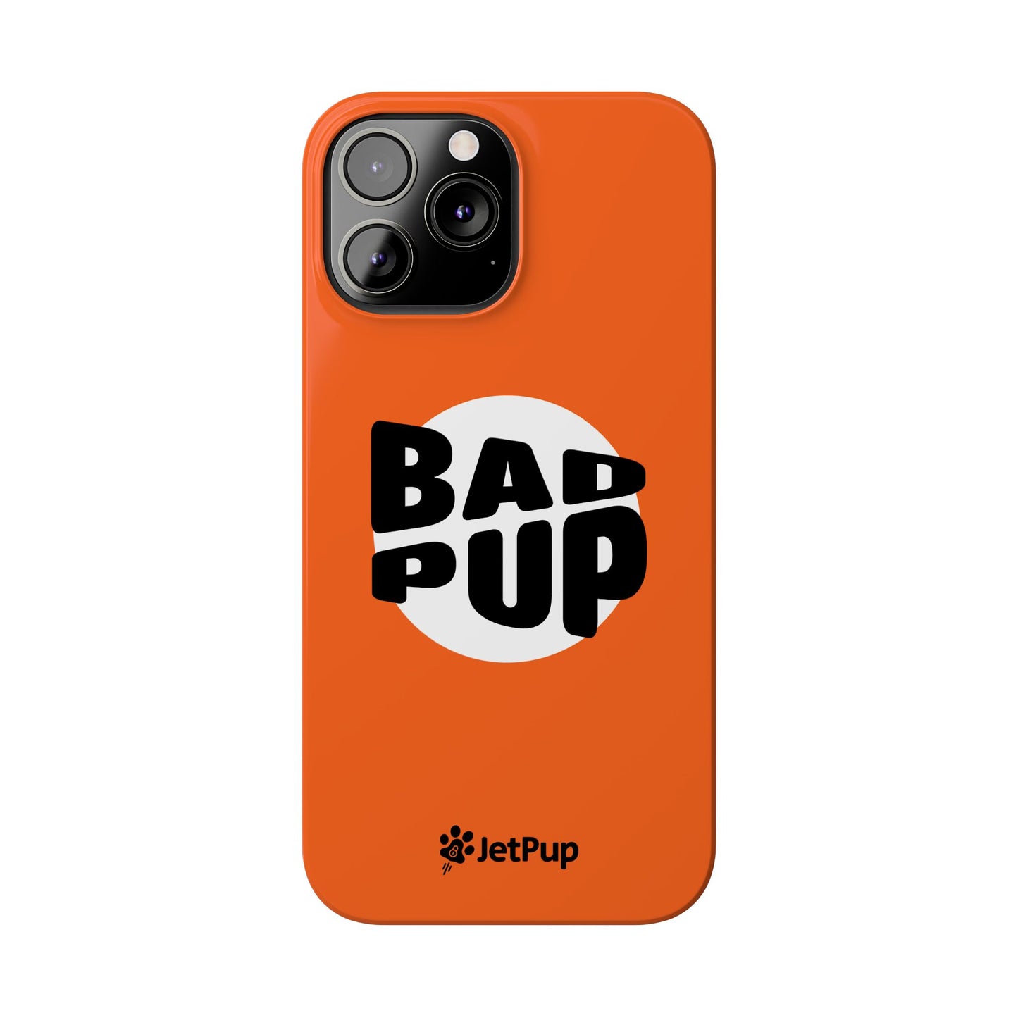 Bad Pup Slim iPhone Cases - Orange