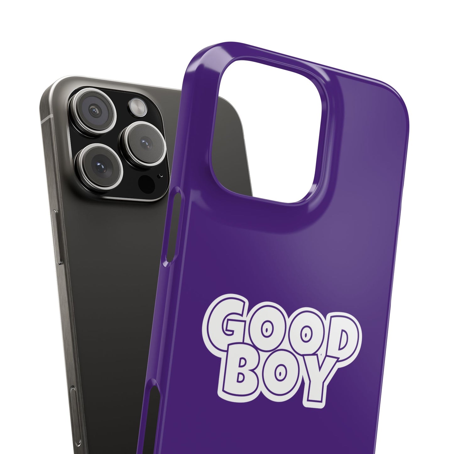 Good Boy Slim iPhone Cases - Purple