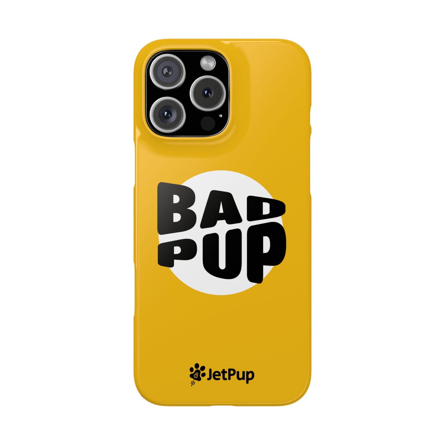 Bad Pup Slim iPhone Cases - Yellow