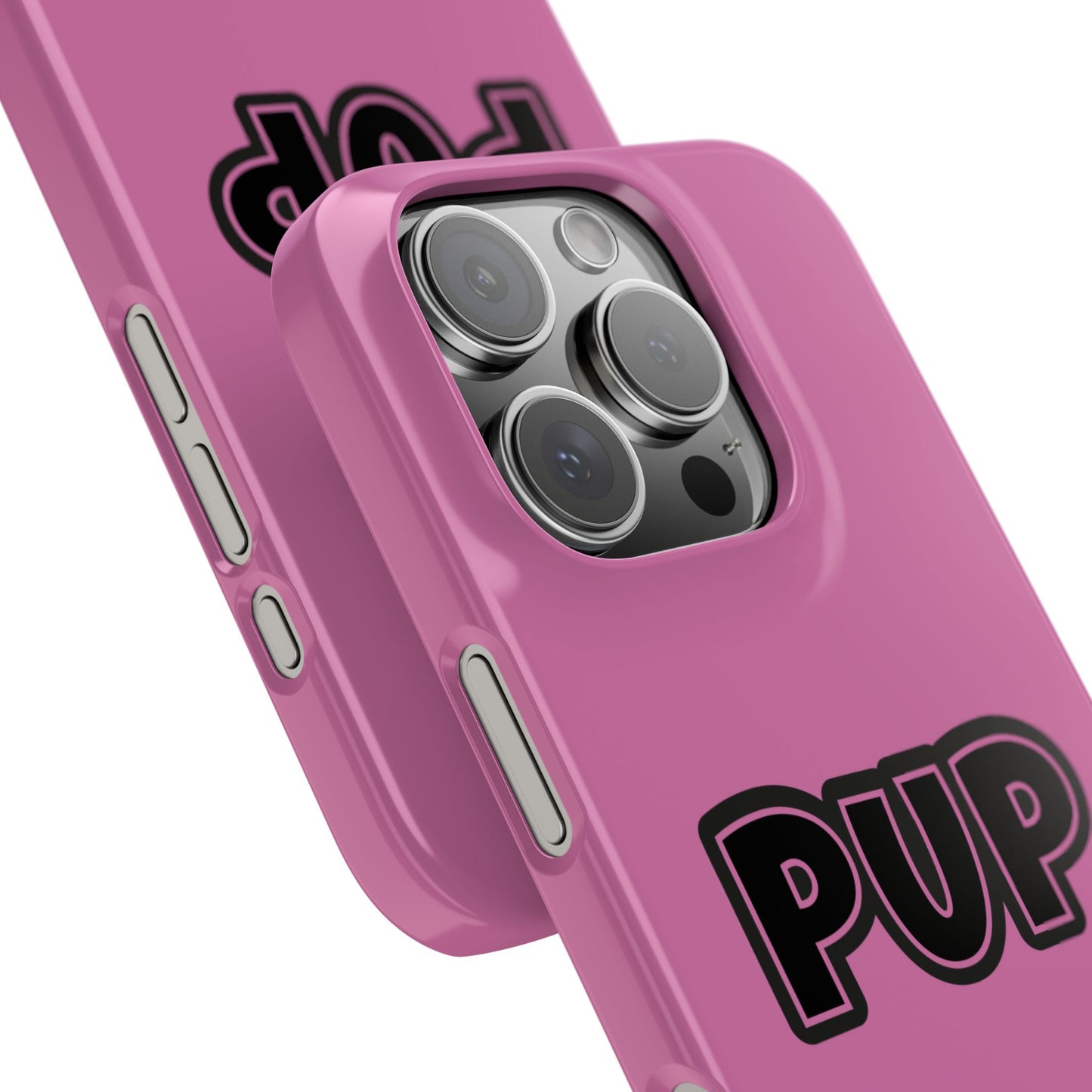 Pup Slim iPhone Cases - Pink
