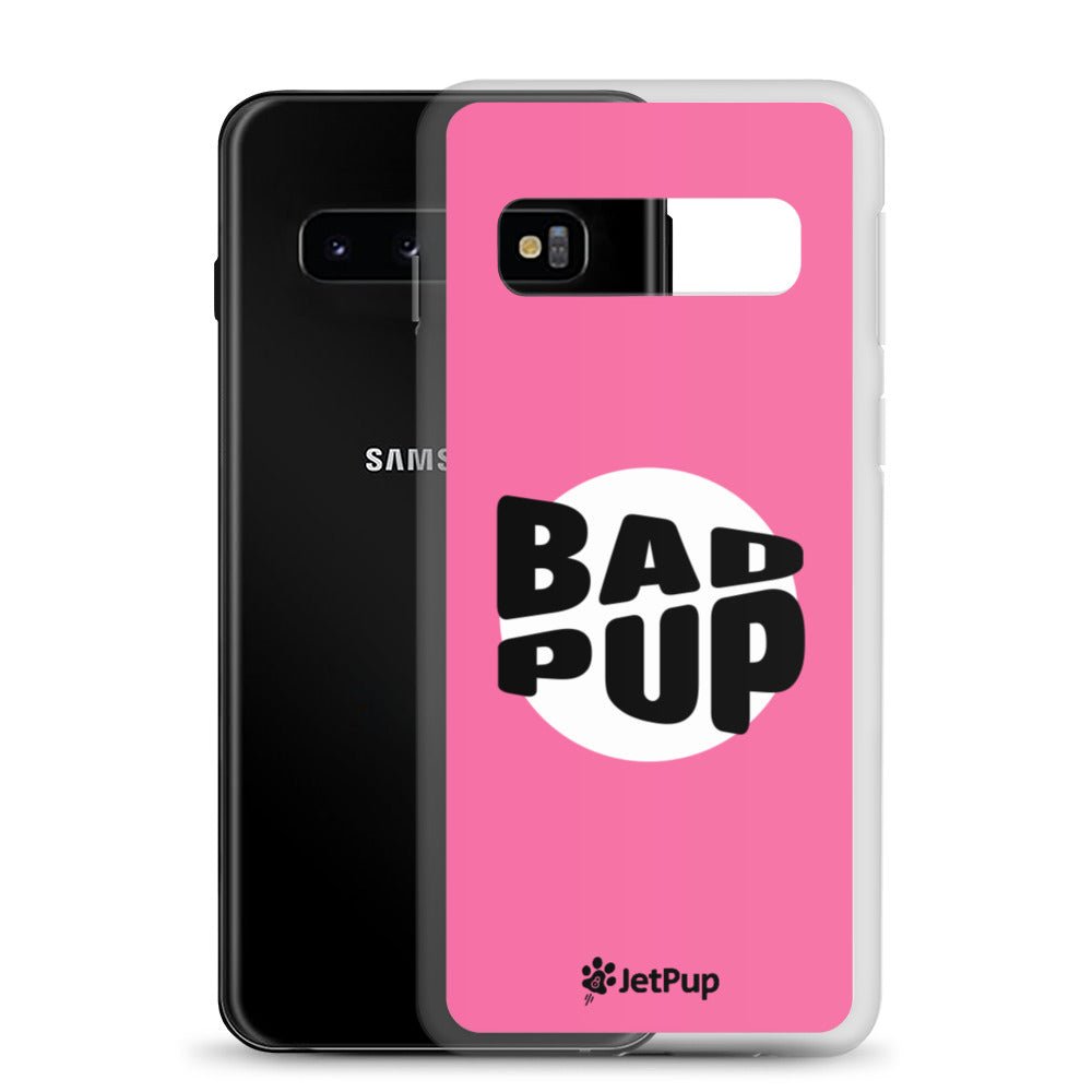 Bad Pup Samsung Case - Pink - JetPup