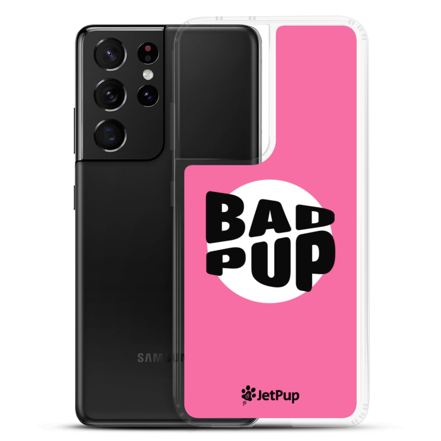 Bad Pup Samsung Case - Pink - JetPup
